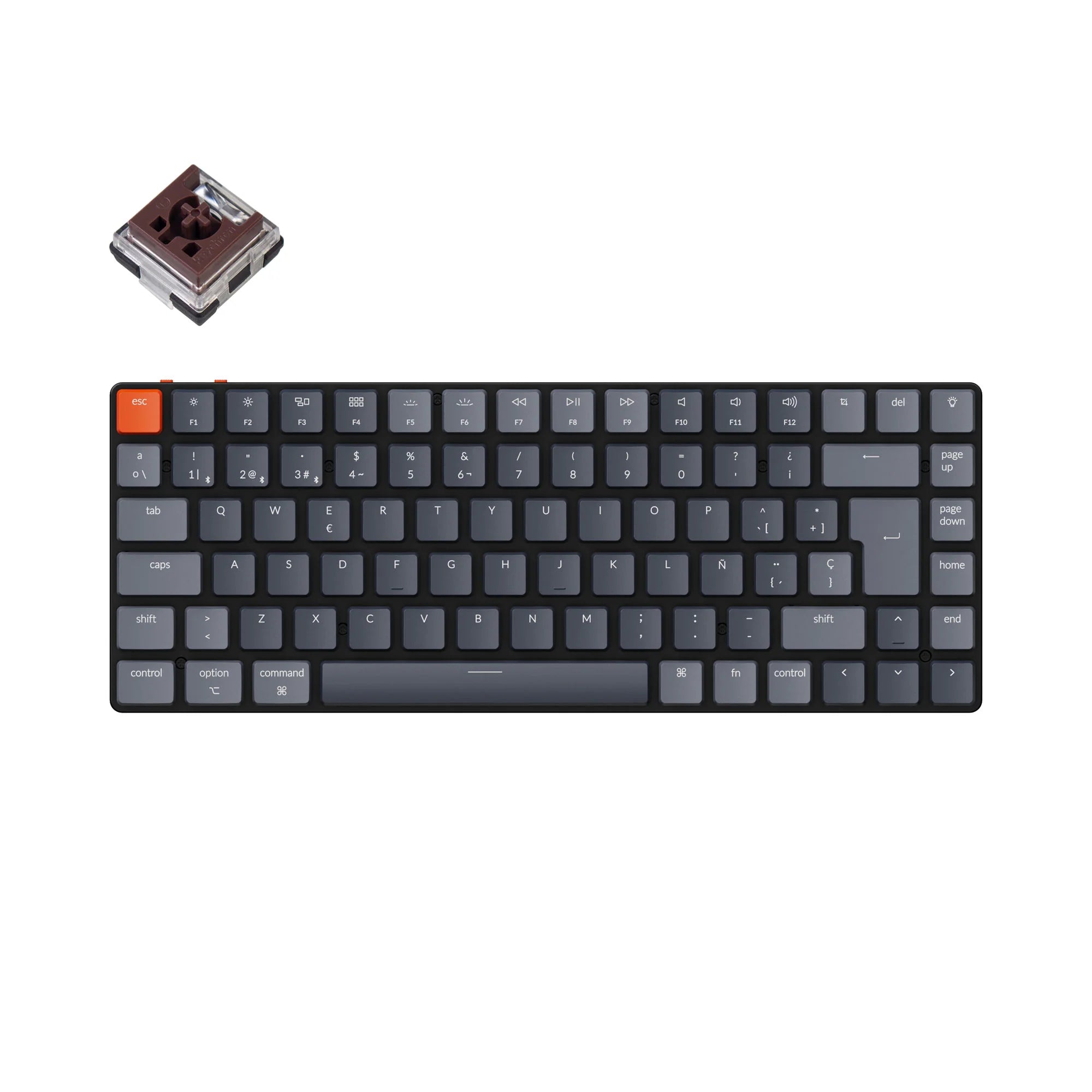 Keychron K3 Ultra-slim Wireless Mechanical Keyboard (Spanish ISO Layout) - - View 5