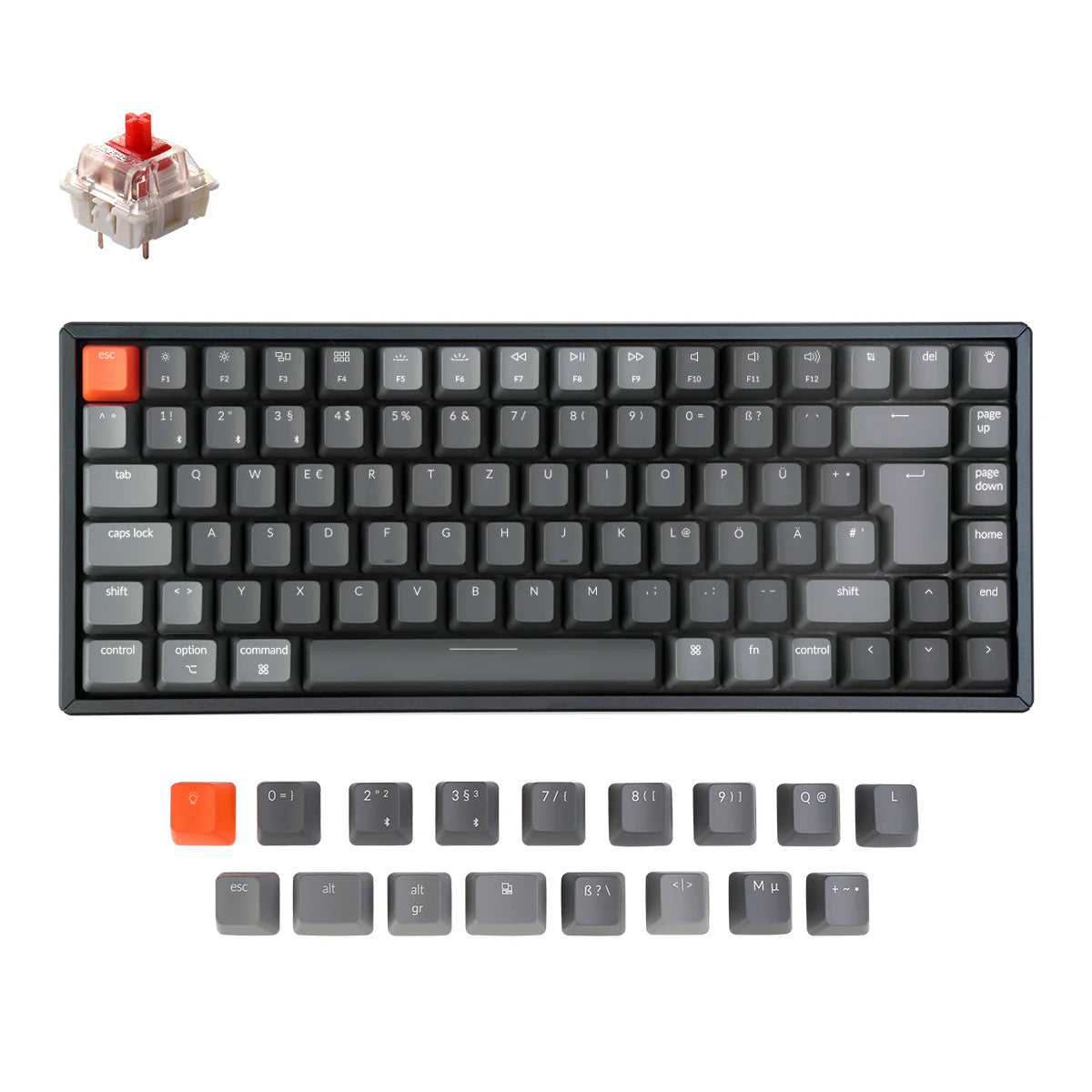 Keychron K2 Wireless Mechanical Keyboard (German ISO-DE Layout) - Version 2 - View 4