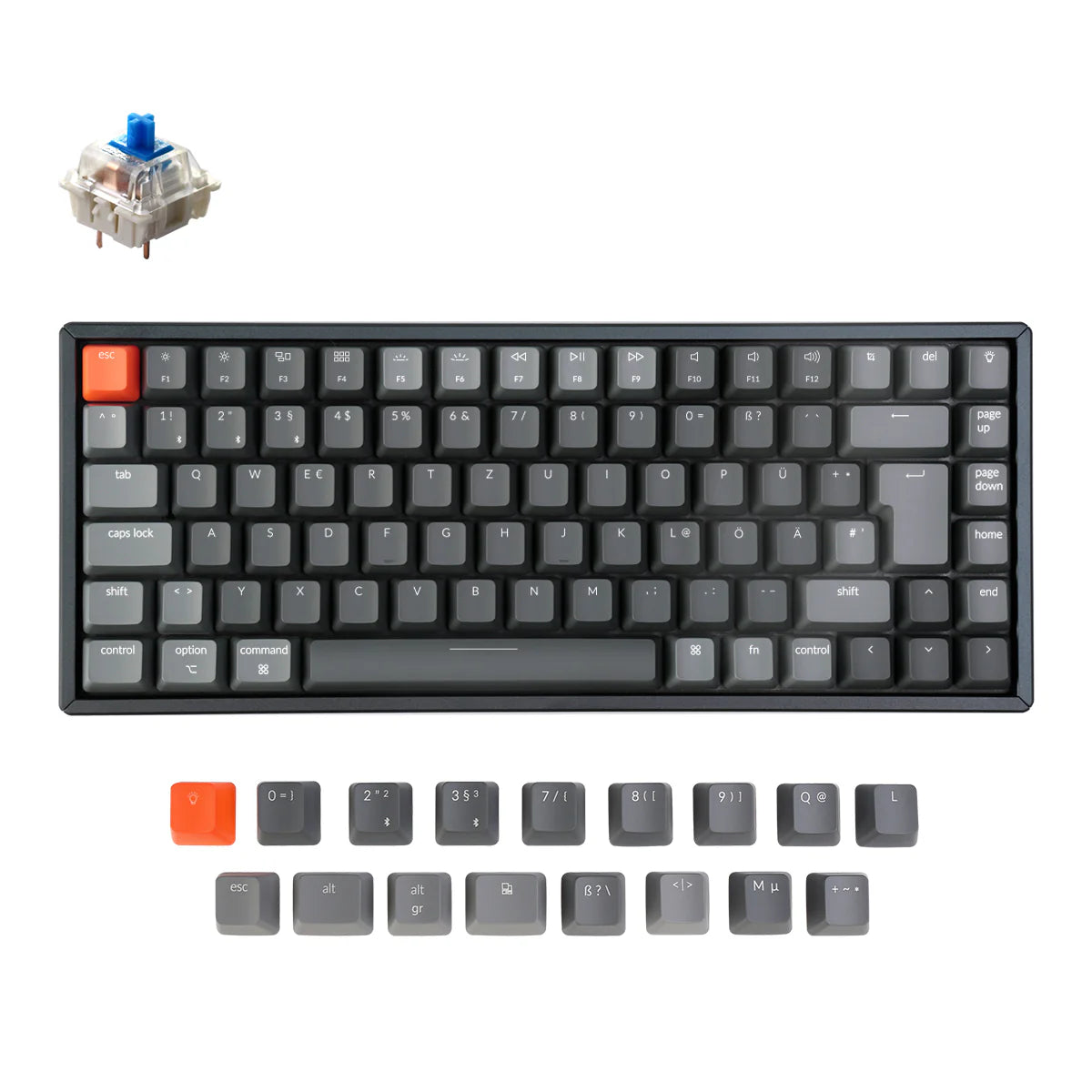 Keychron K2 Wireless Mechanical Keyboard (German ISO-DE Layout) - Version 2 - View 5