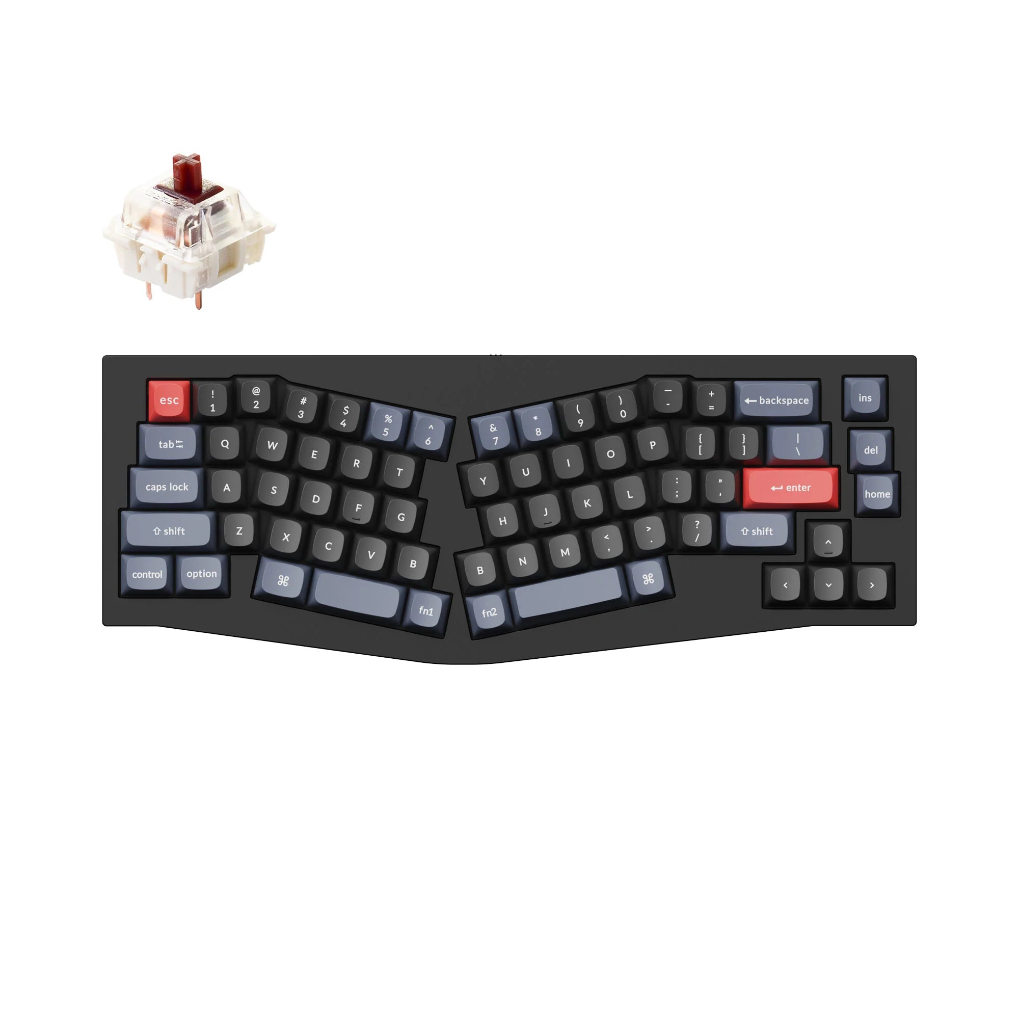 Keychron Q8 (Alice Layout) QMK Custom Mechanical Keyboard - View 3