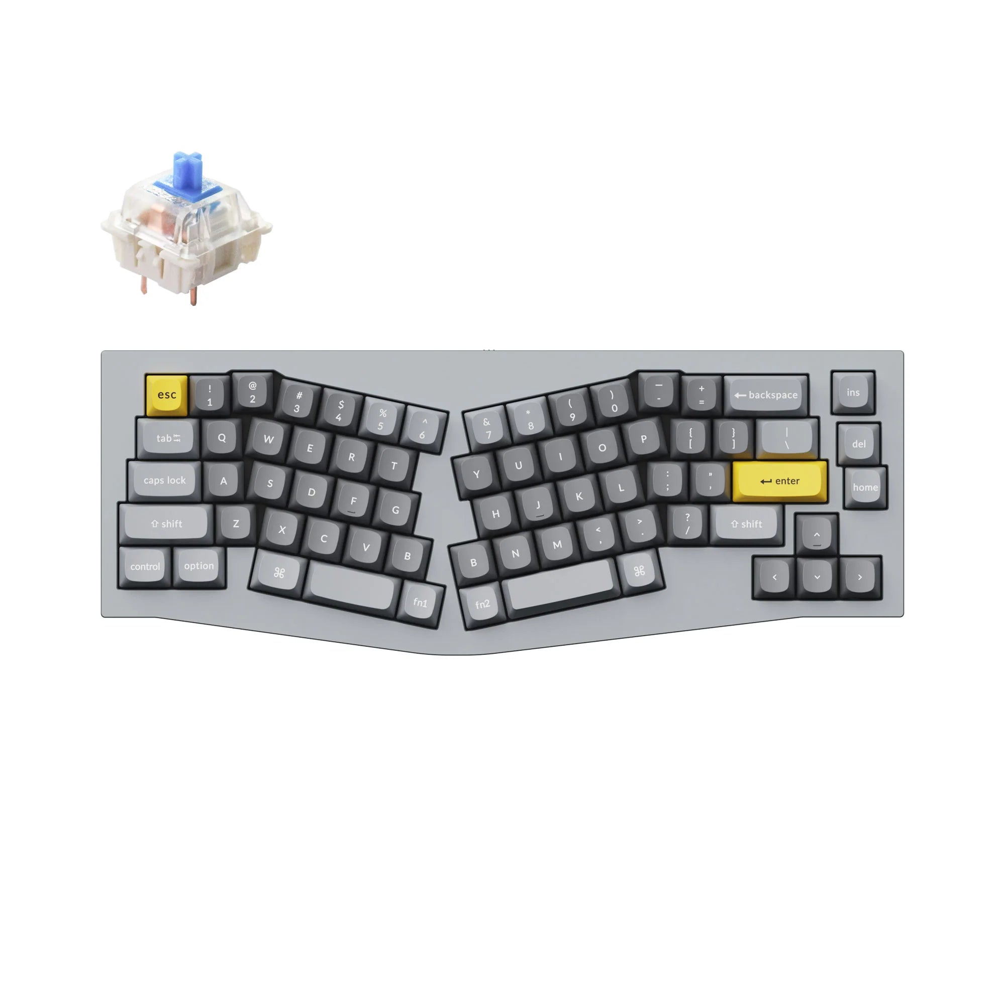 Keychron Q8 (Alice Layout) QMK Custom Mechanical Keyboard - View 5