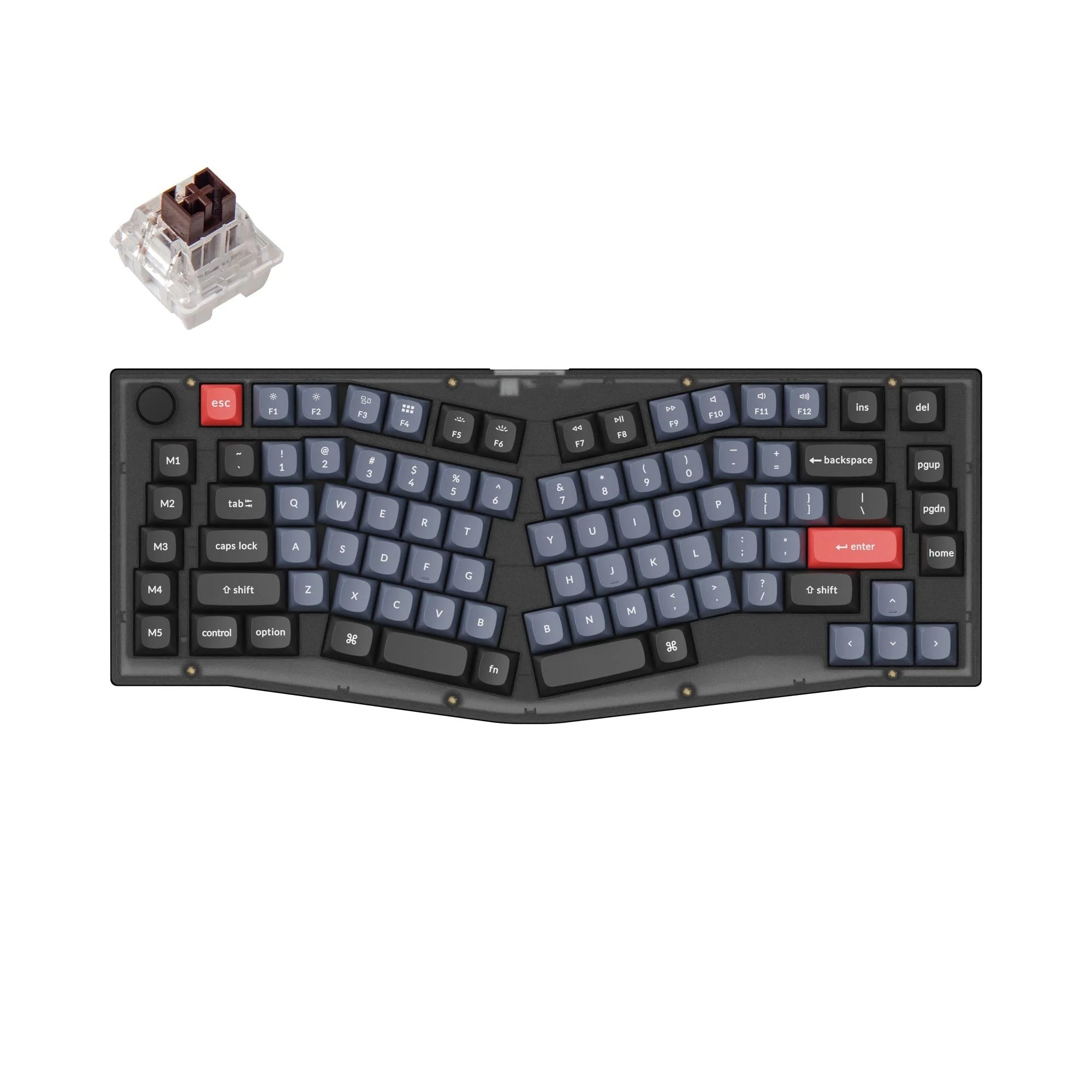 Keychron V10 (Alice Layout) QMK Custom Mechanical Keyboard - View 3