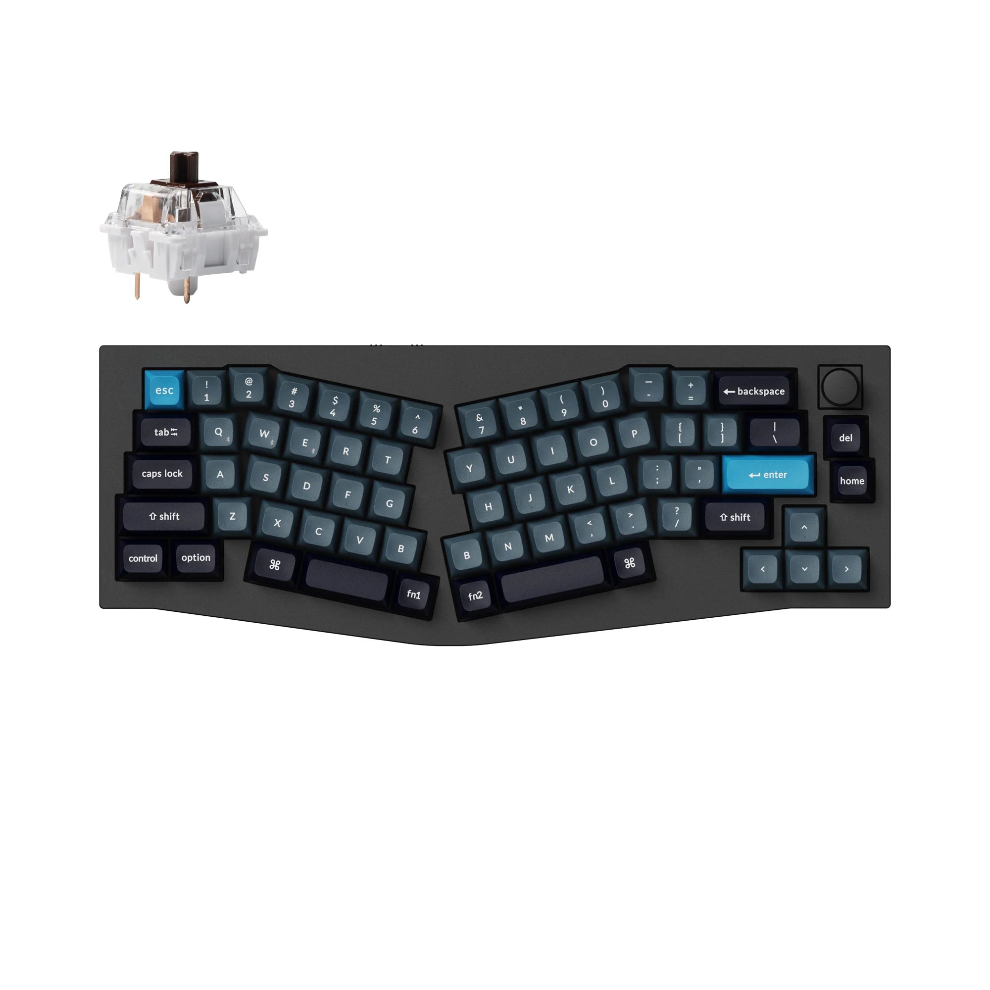 Keychron Q8 Pro (Alice Layout) QMK/VIA Wireless Custom Mechanical Keyboard - View 2