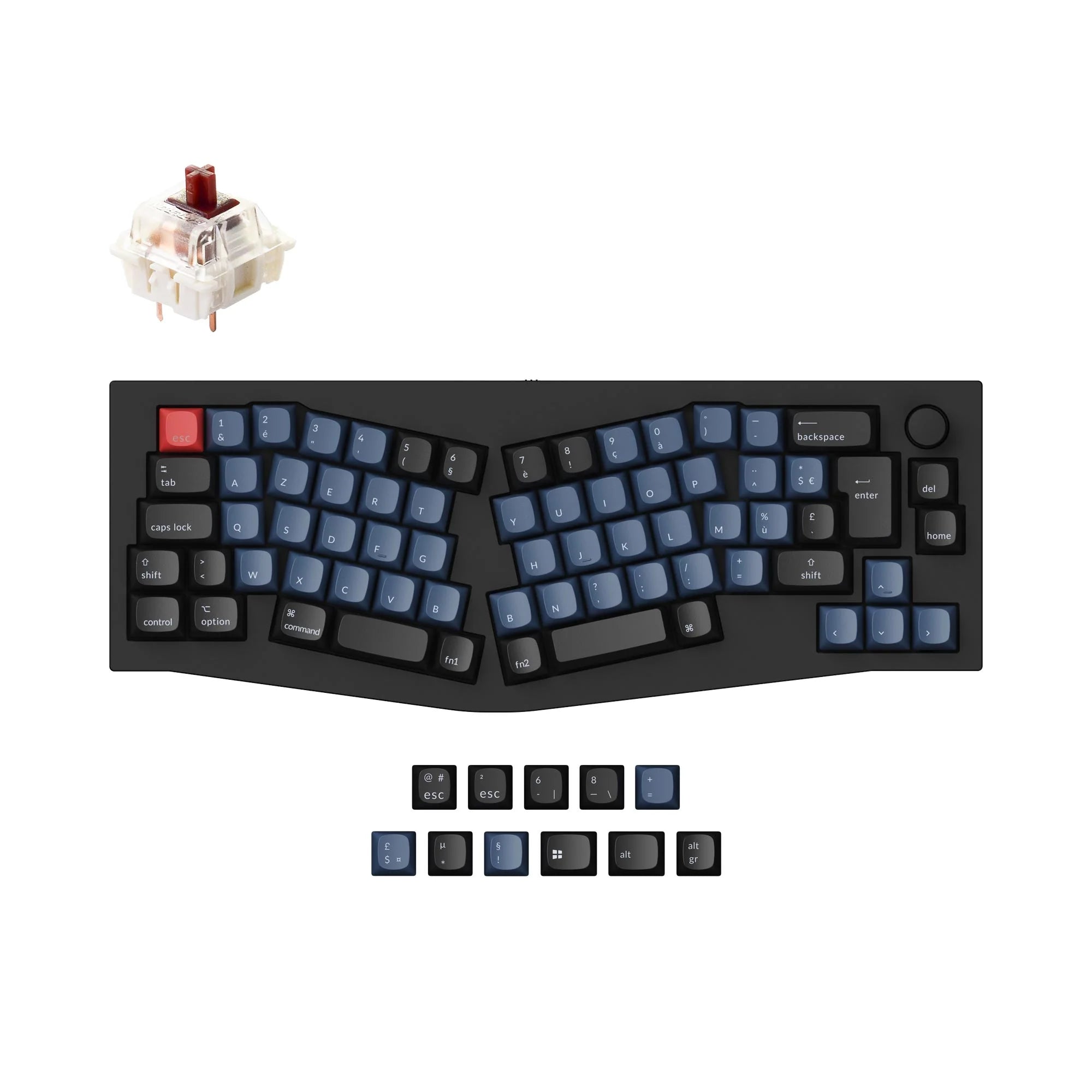 Keychron Q8 (Alice Layout) QMK Custom Mechanical Keyboard ISO Layout Collection - View 6
