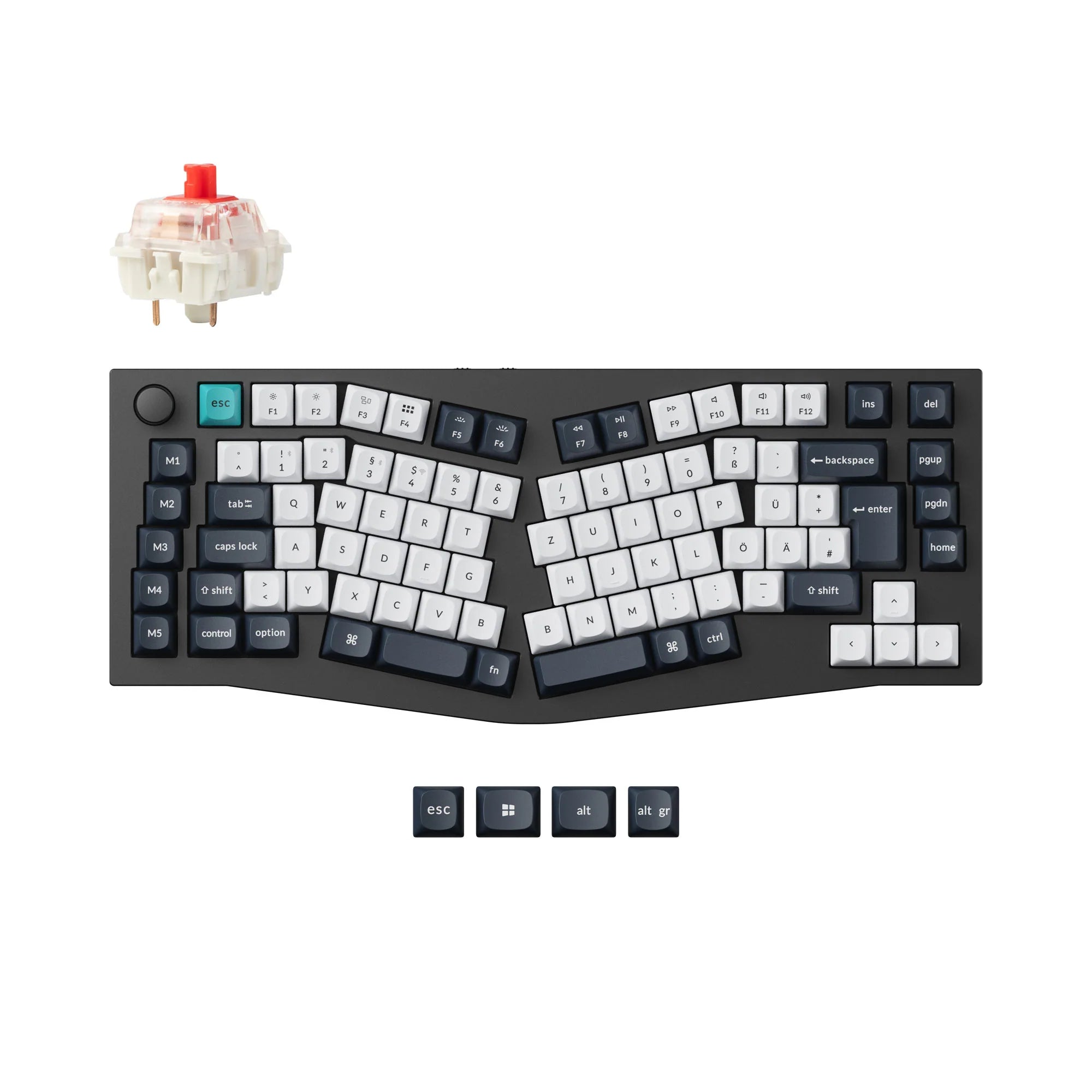 Keychron Q10 Max (Alice Layout) QMK Custom Mechanical Keyboard ISO Layout