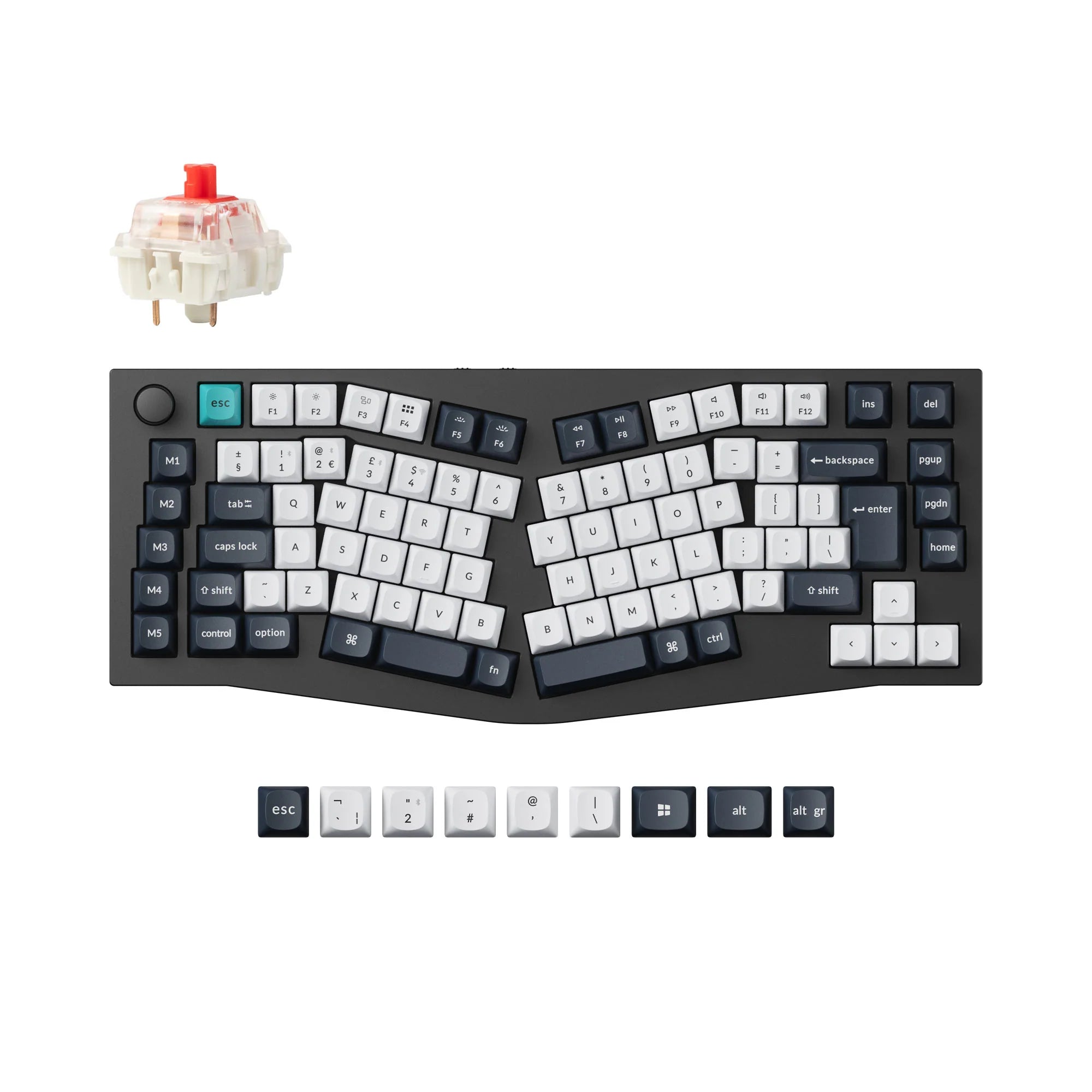 Keychron Q10 Max (Alice Layout) QMK Custom Mechanical Keyboard ISO Layout - View 4