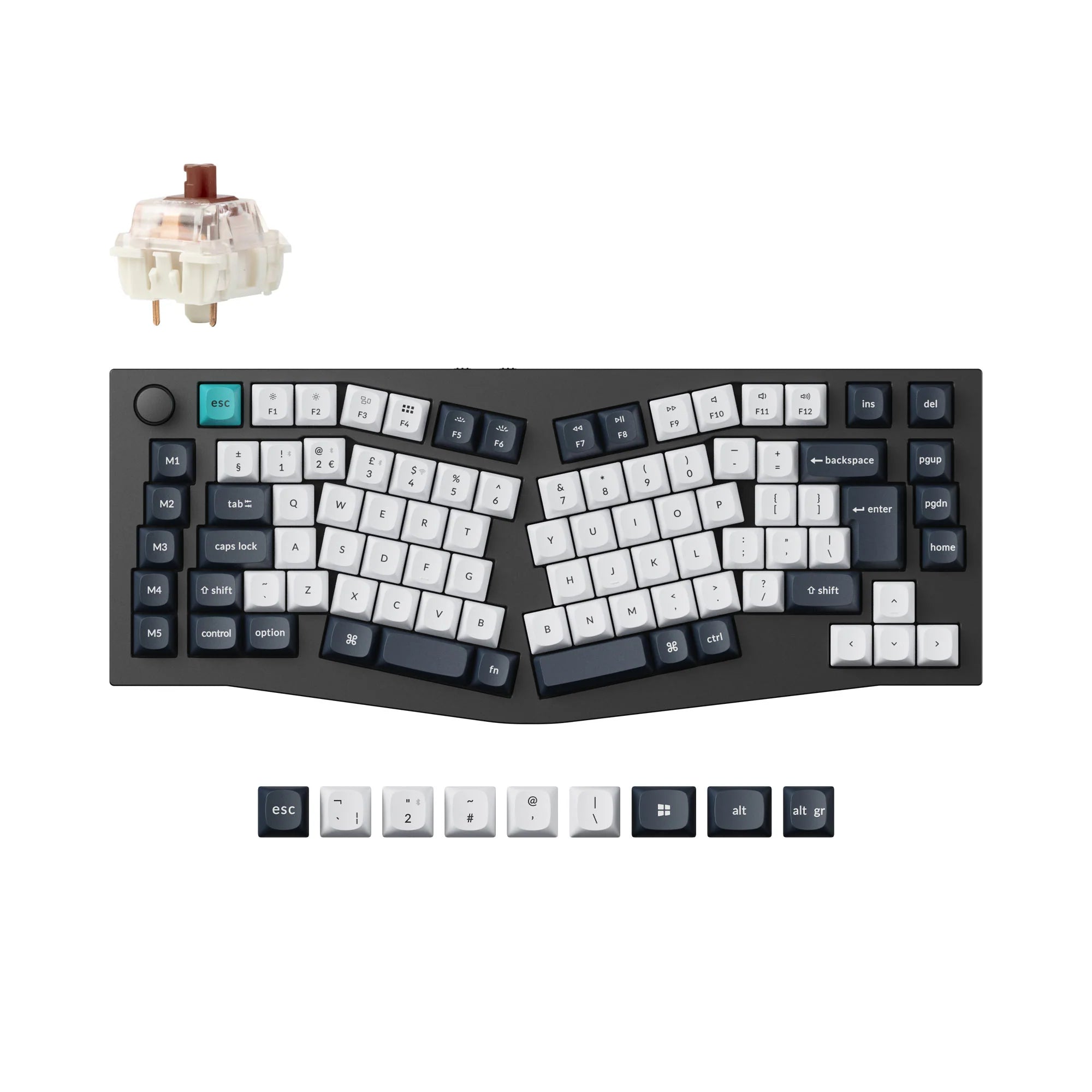 Keychron Q10 Max (Alice Layout) QMK Custom Mechanical Keyboard ISO Layout - View 5