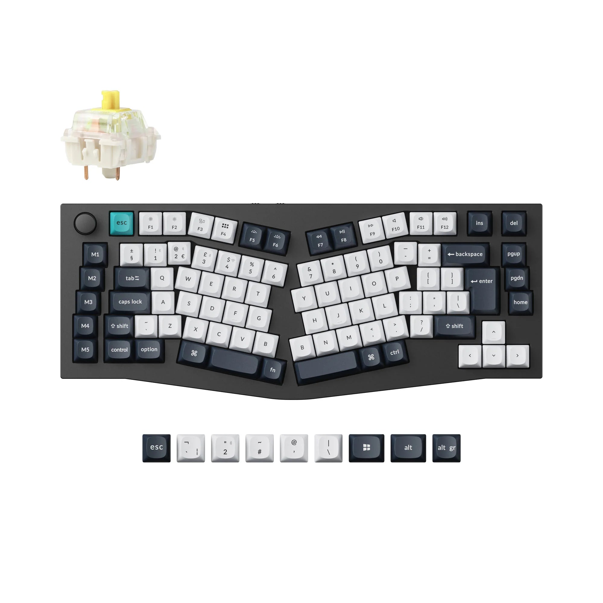 Keychron Q10 Max (Alice Layout) QMK Custom Mechanical Keyboard ISO Layout - View 6