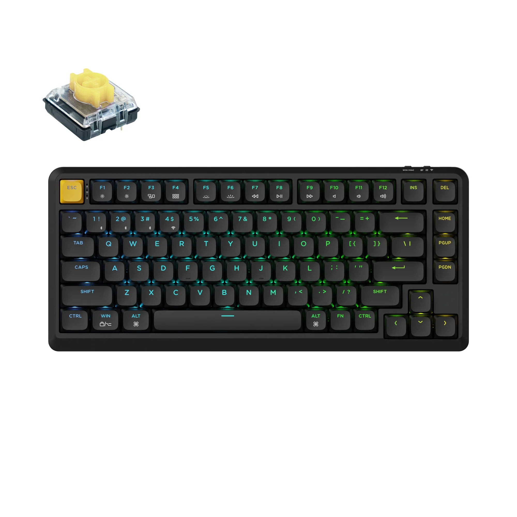 Keychron J1 QMK Wireless Mechanical Keyboard - View 3