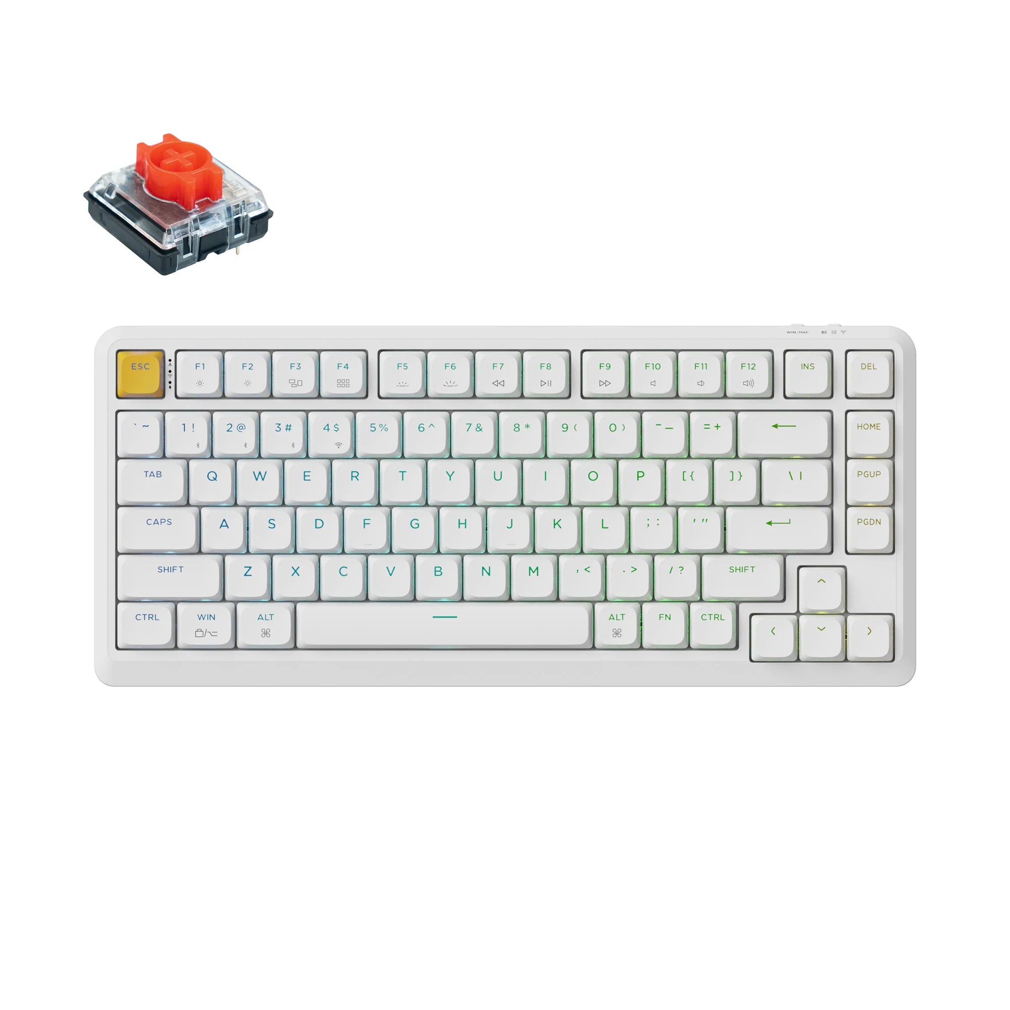 Keychron J1 QMK Wireless Mechanical Keyboard - View 4