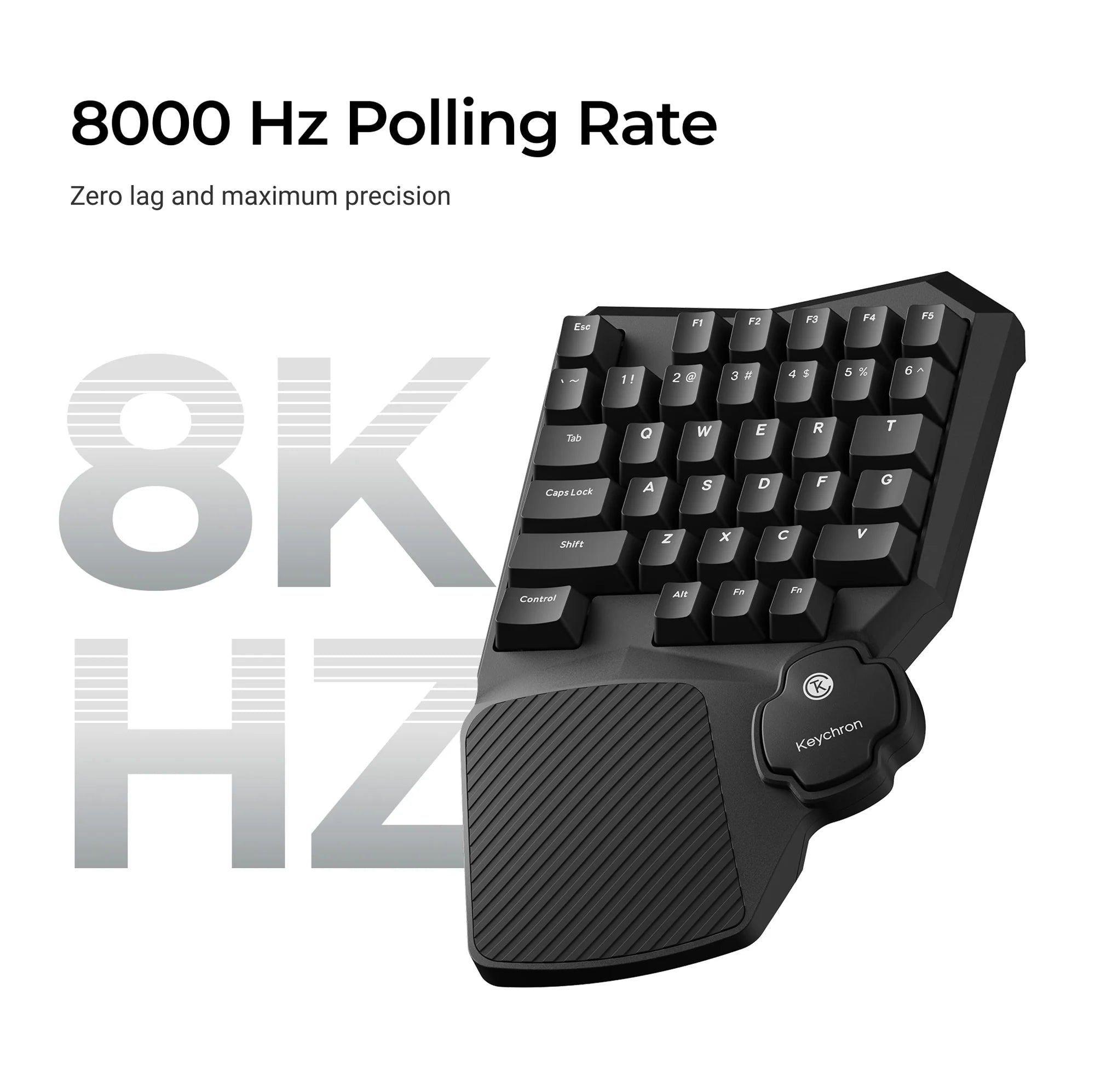 Keychron C0 HE One Handed Magnetic Switch Gaming Keyboard - View 4