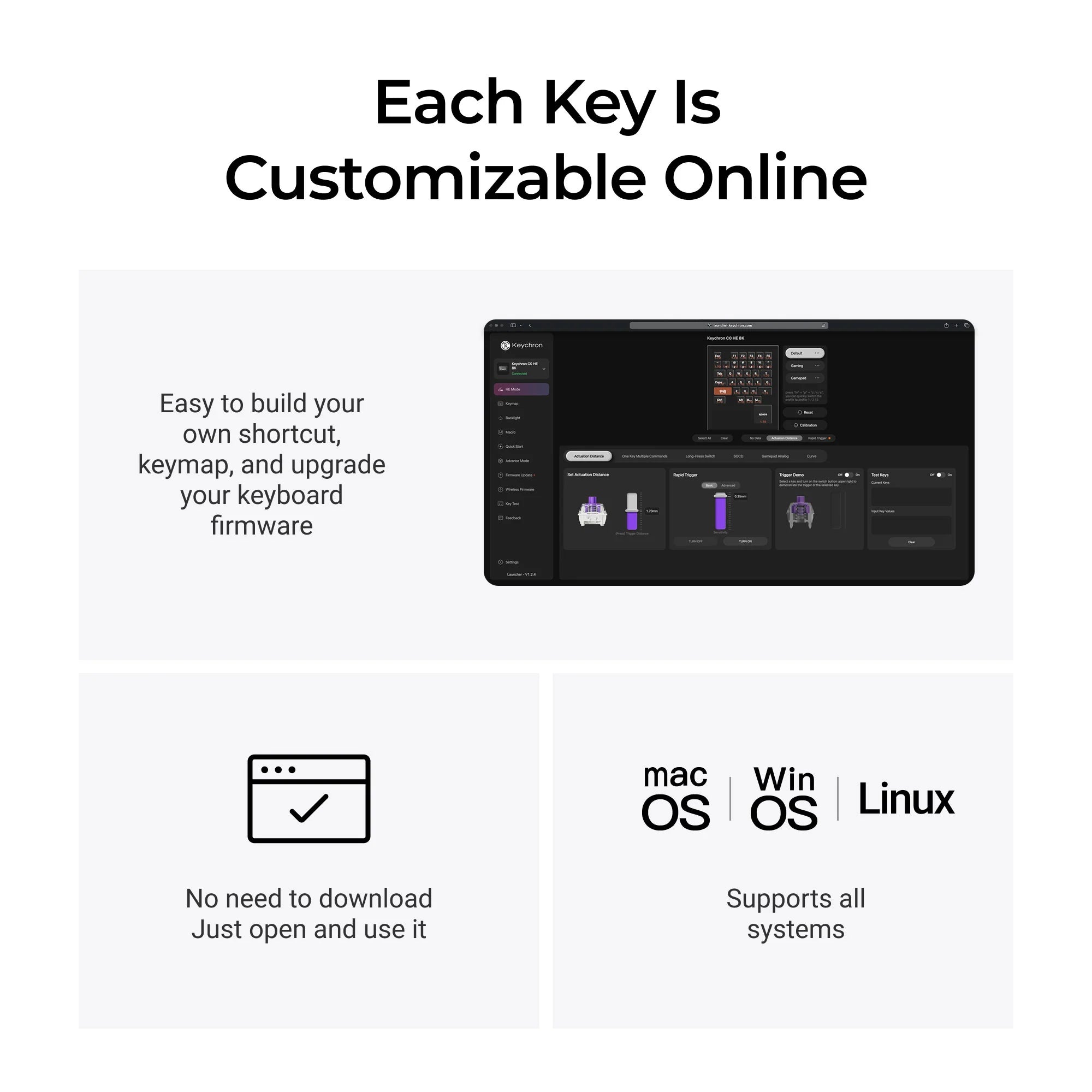Keychron C0 HE One Handed Magnetic Switch Gaming Keyboard - View 6