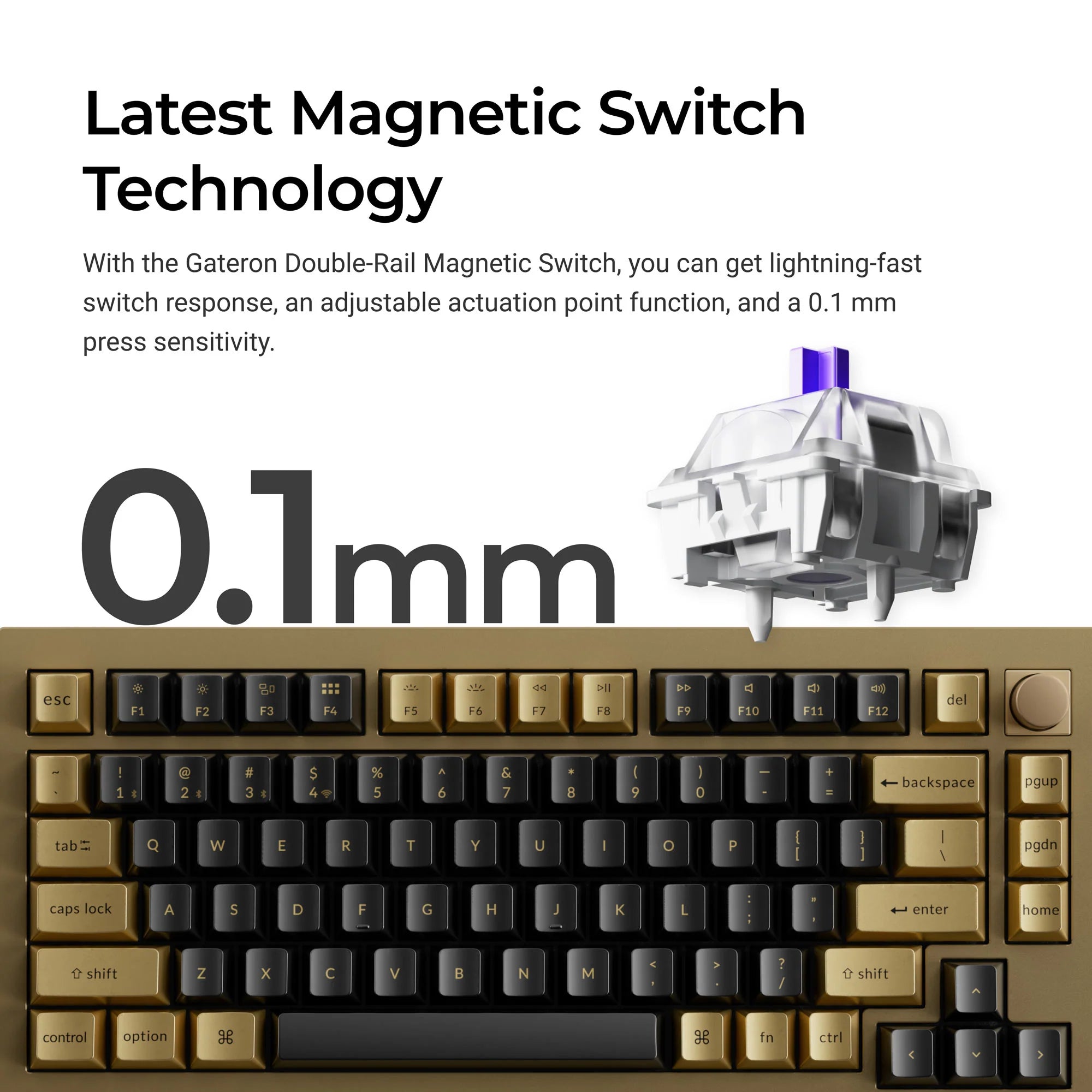 Keychron Q1 HE QMK Wireless Custom Keyboard - Copper Edition - View 2