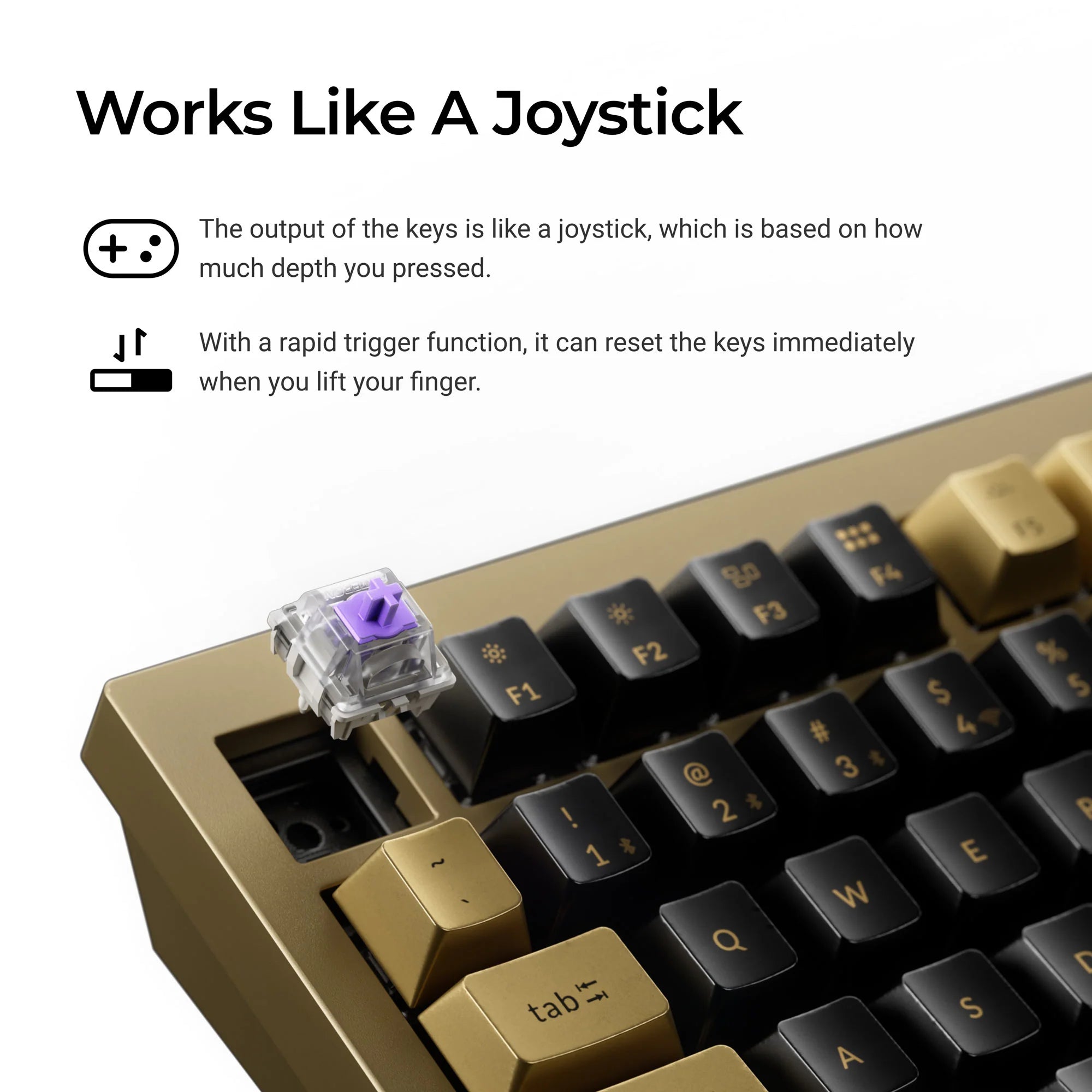 Keychron Q1 HE QMK Wireless Custom Keyboard - Copper Edition - View 3