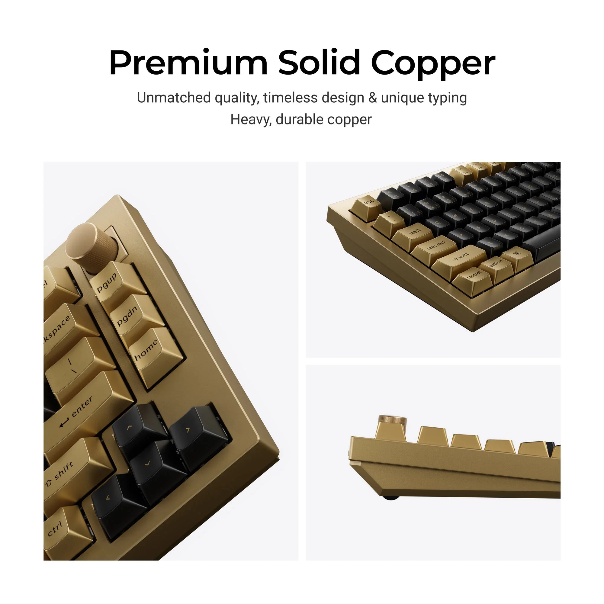 Keychron Q1 HE QMK Wireless Custom Keyboard - Copper Edition - View 4