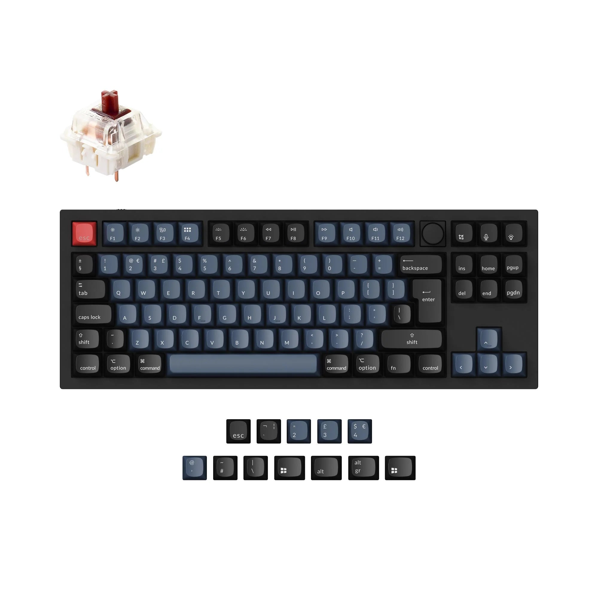 Keychron Q3 QMK Custom Mechanical Keyboard ISO Layout Collection - View 4