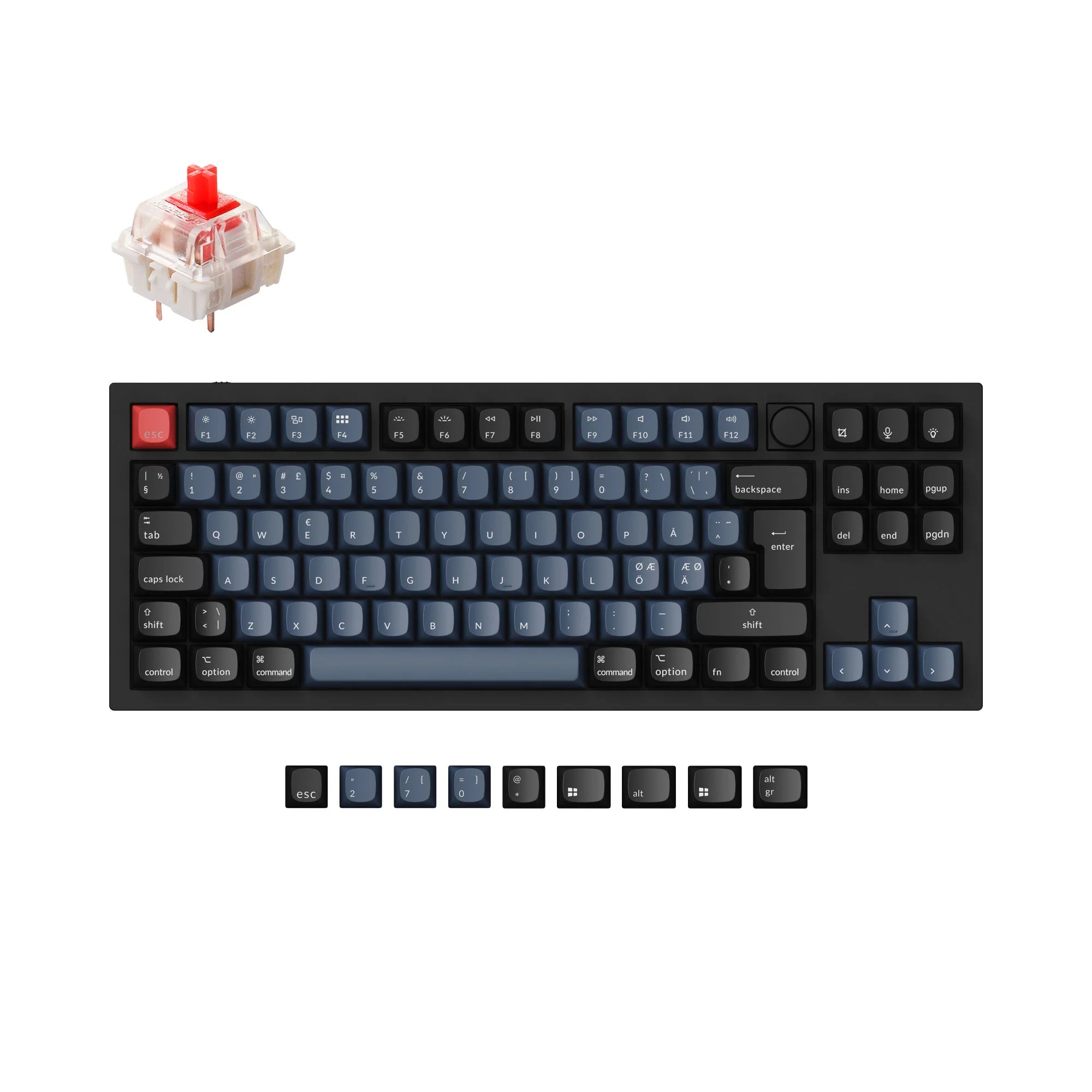 Keychron Q3 QMK Custom Mechanical Keyboard ISO Layout Collection - View 5
