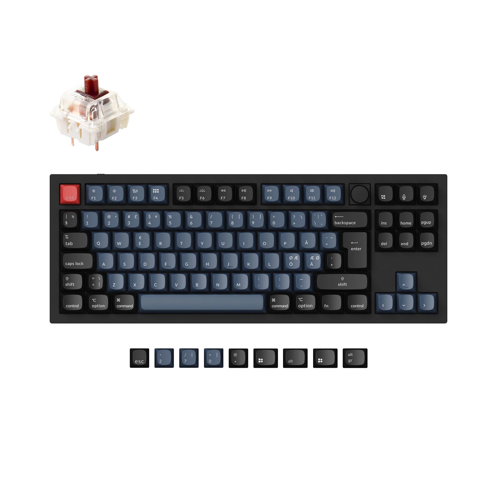 Keychron Q3 QMK Custom Mechanical Keyboard ISO Layout Collection - View 6