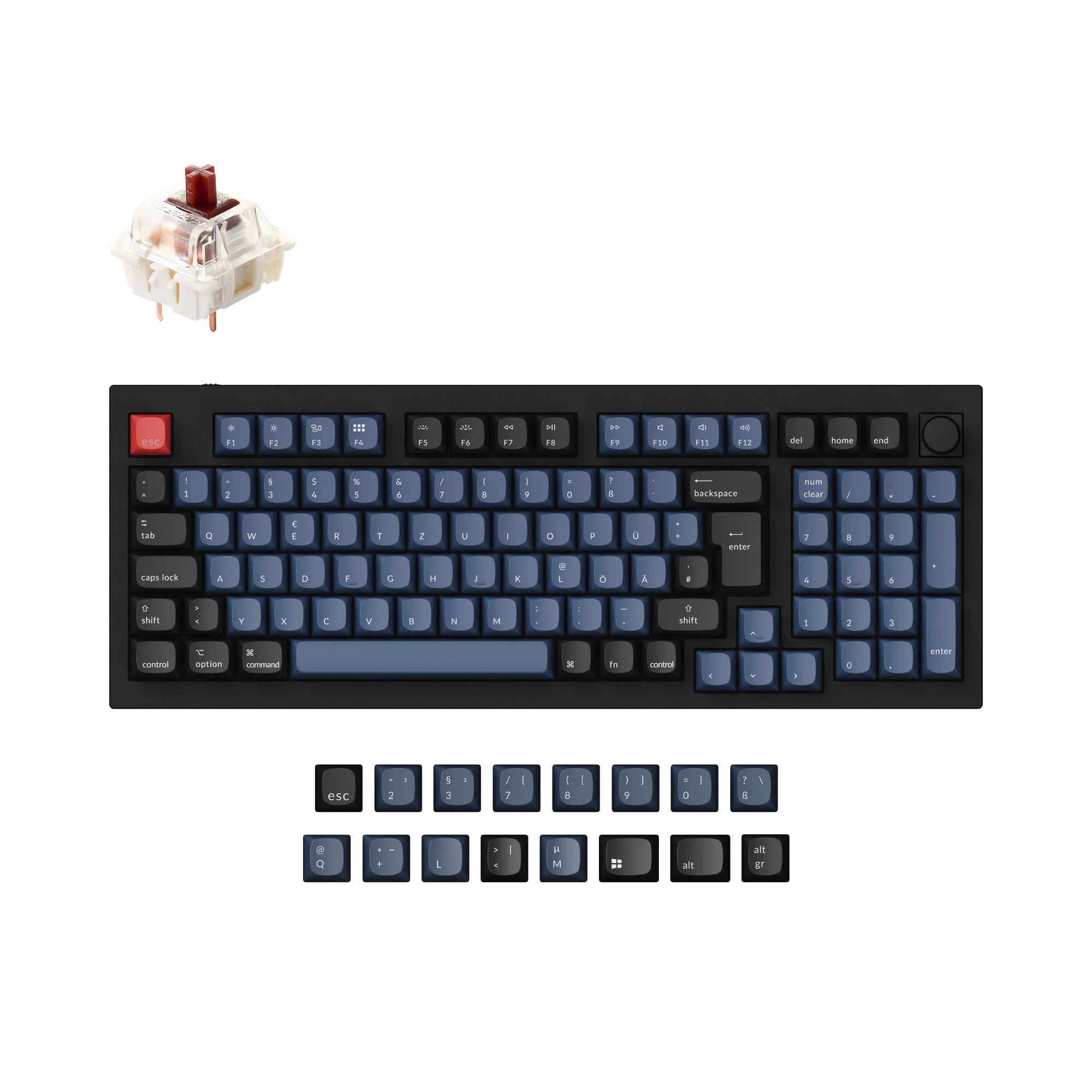 Keychron Q5 QMK Custom Mechanical Keyboard ISO Layout Collection - View 2