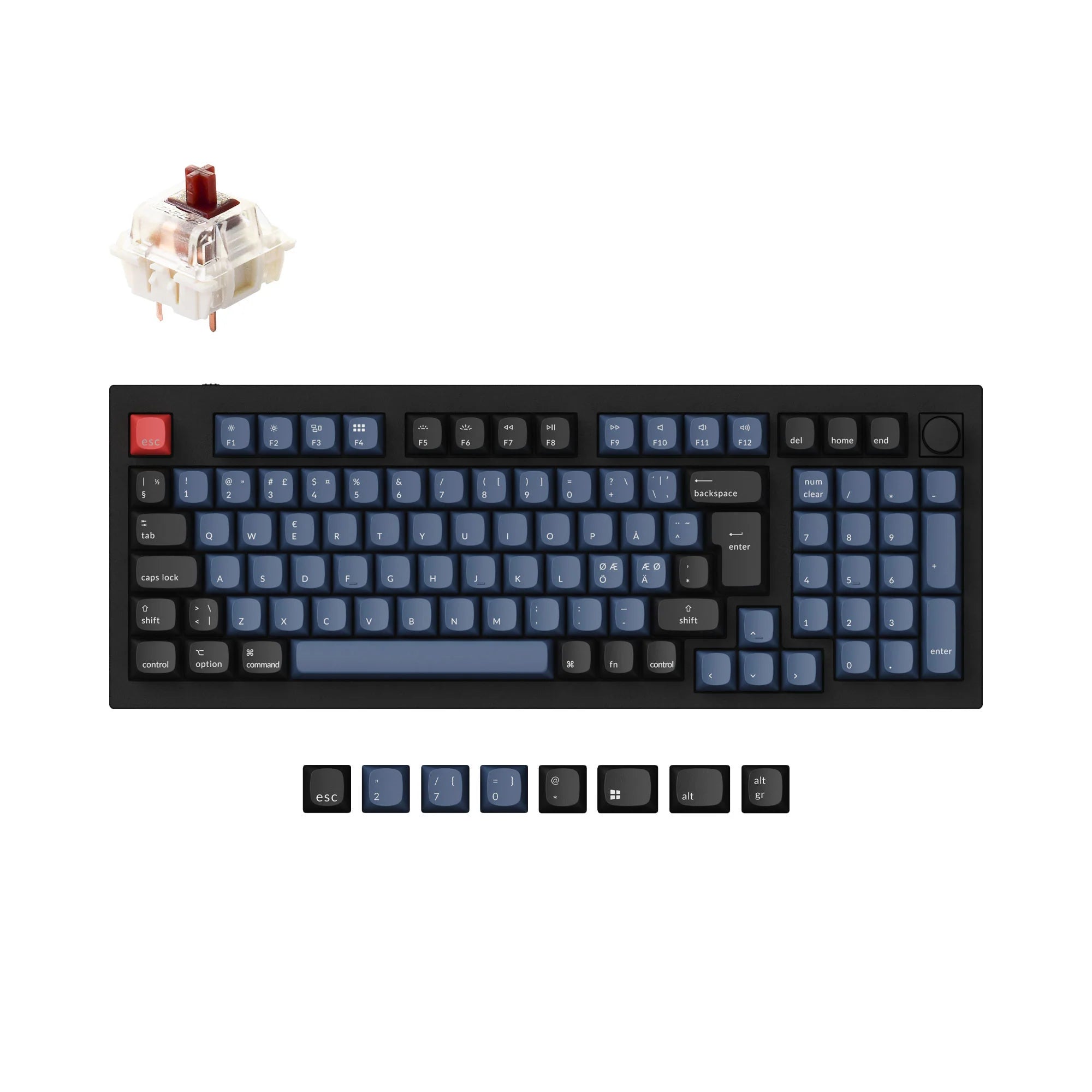 Keychron Q5 QMK Custom Mechanical Keyboard ISO Layout Collection - View 4
