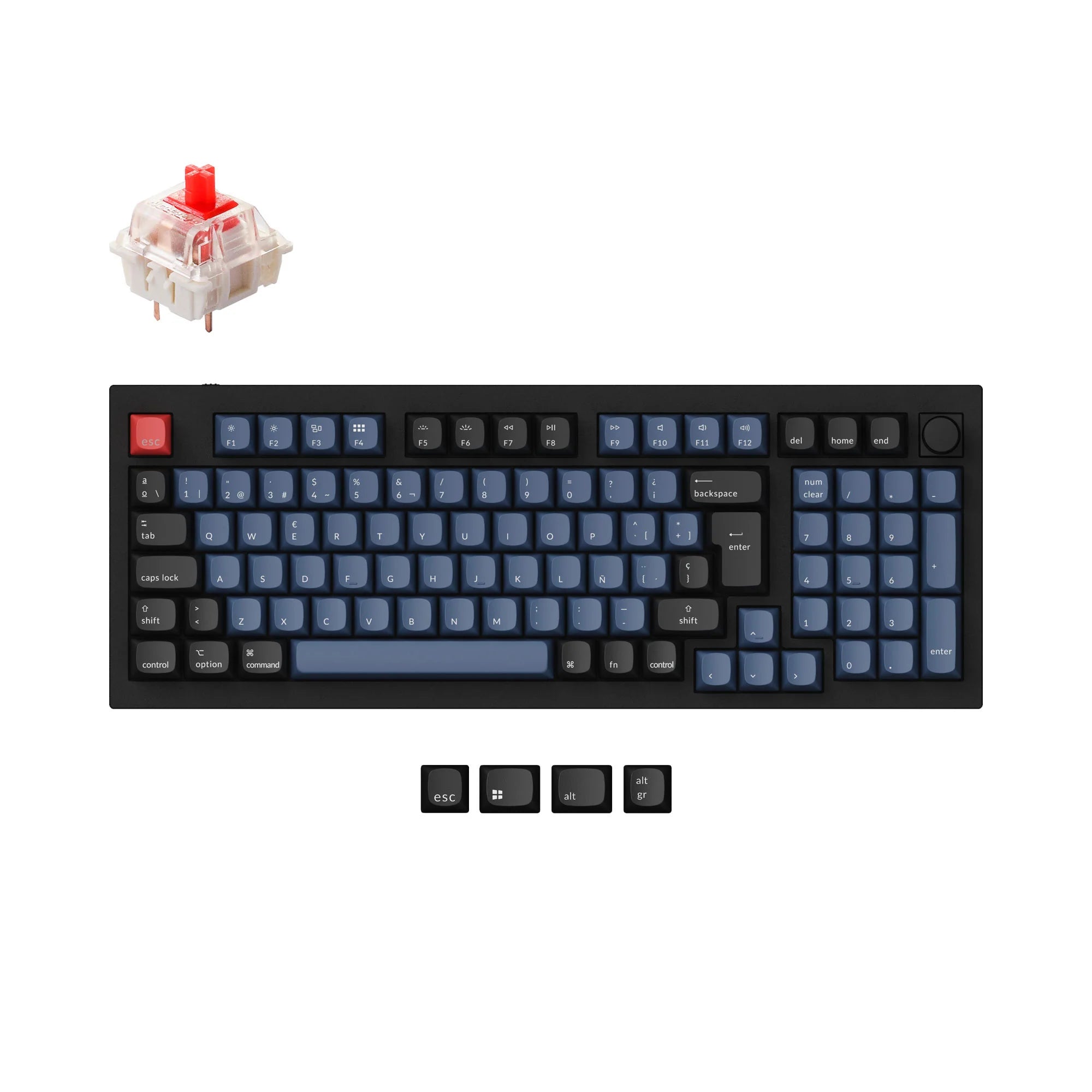 Keychron Q5 QMK Custom Mechanical Keyboard ISO Layout Collection - View 5