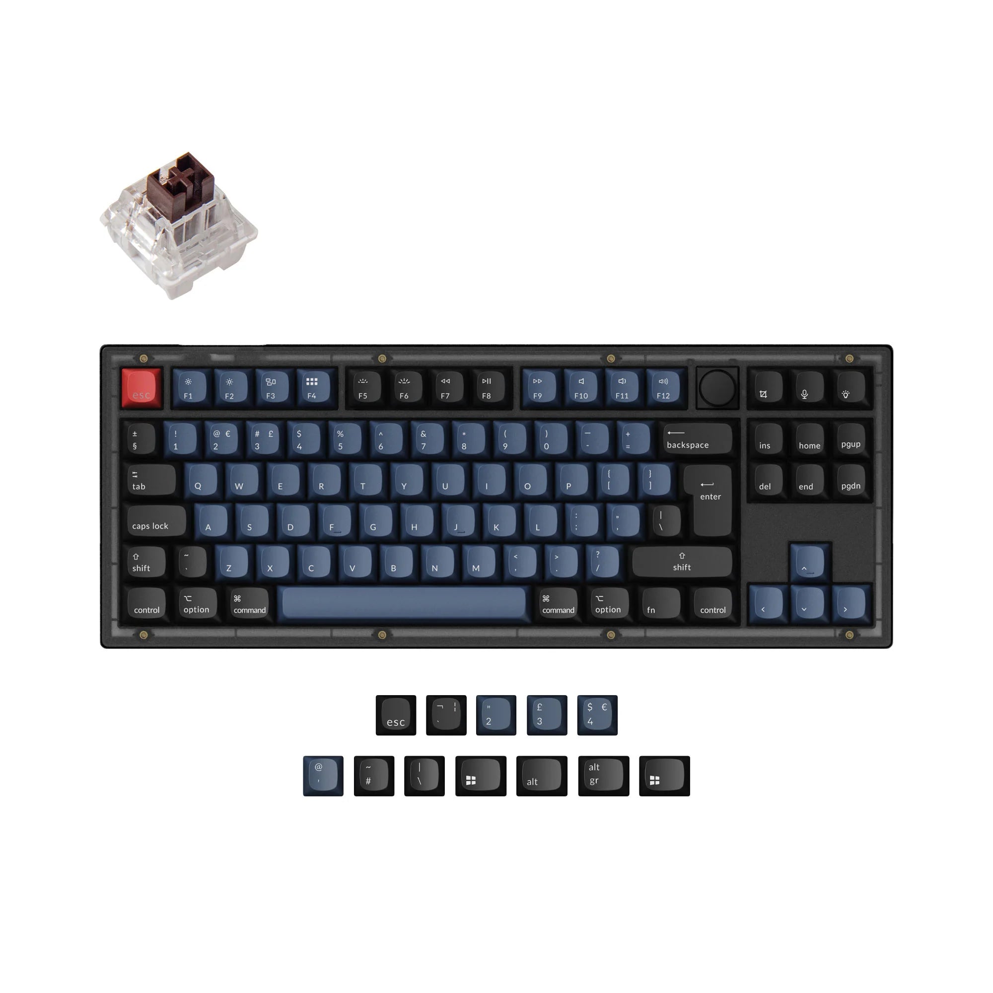 Keychron V3 QMK Custom Mechanical Keyboard ISO Layout Collection - View 4