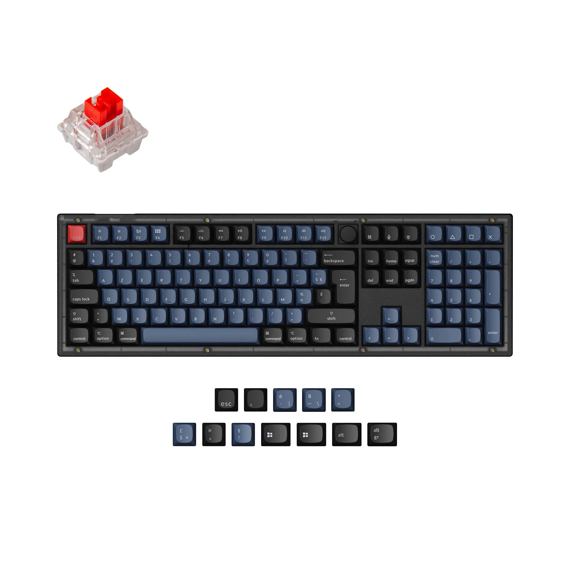Keychron V6 QMK Custom Mechanical Keyboard ISO Layout Collection - View 5
