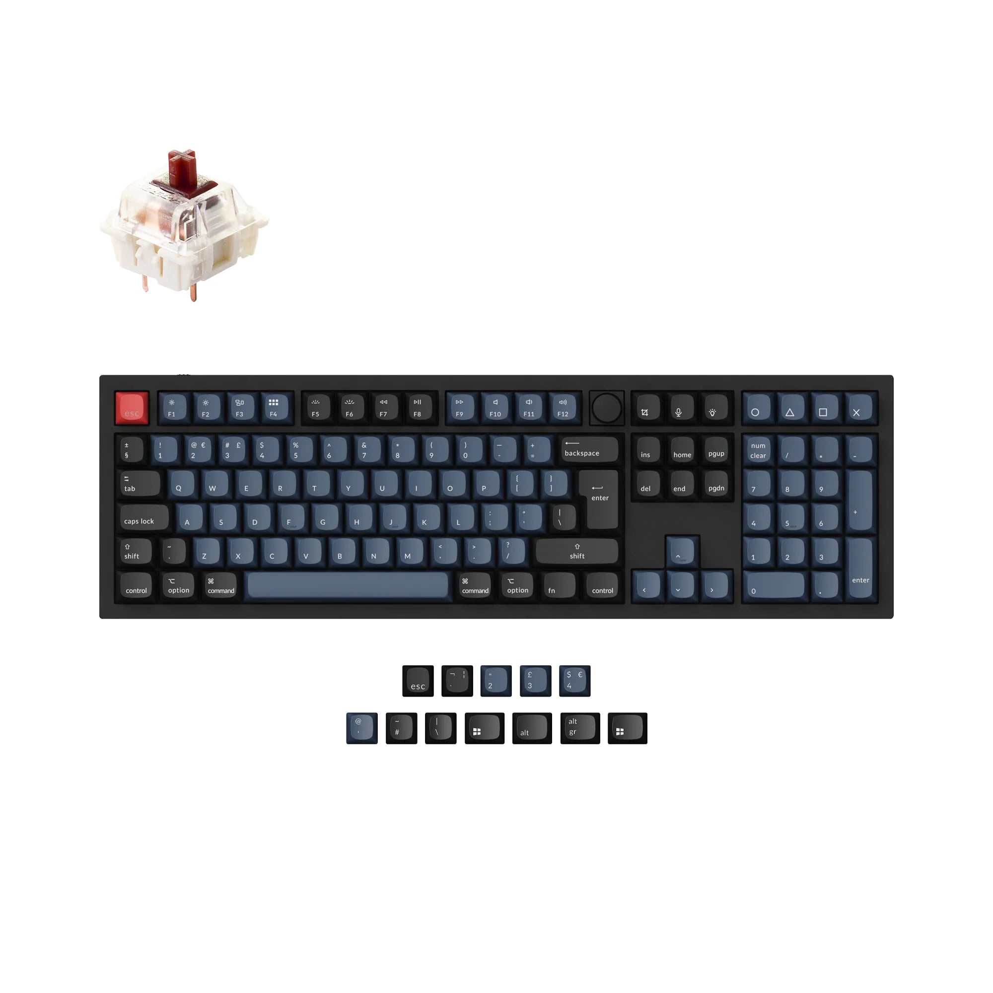 Keychron Q6 QMK Custom Mechanical Keyboard ISO Layout Collection - View 4