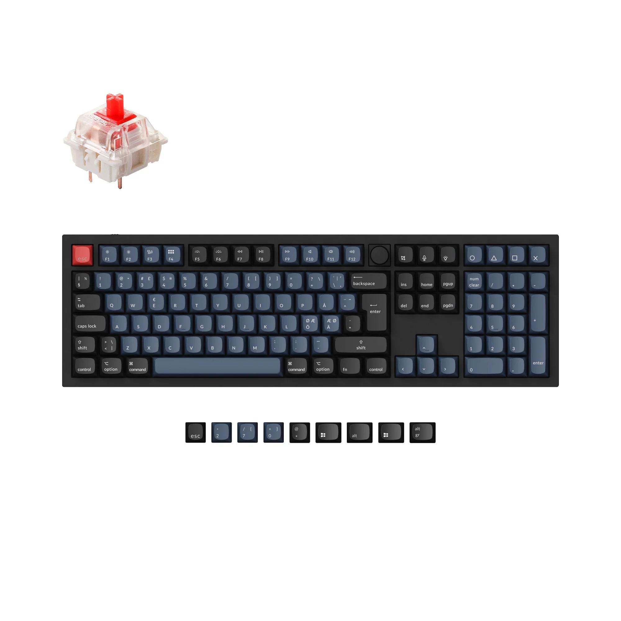 Keychron Q6 QMK Custom Mechanical Keyboard ISO Layout Collection - View 5