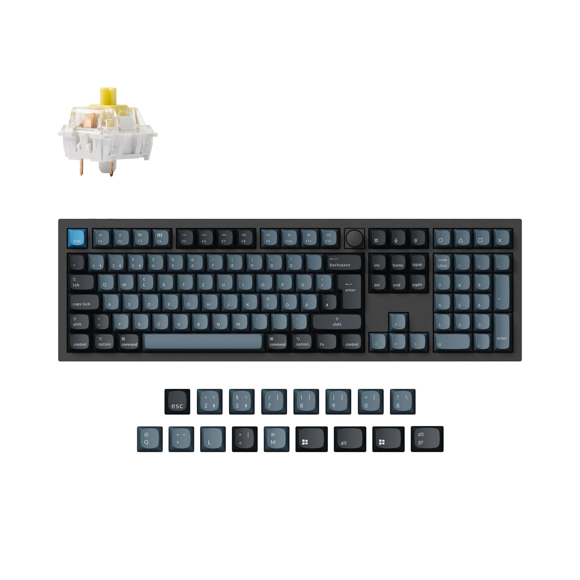 Keychron Q6 Pro QMK/VIA Wireless Custom Mechanical Keyboard ISO Layout - View 2