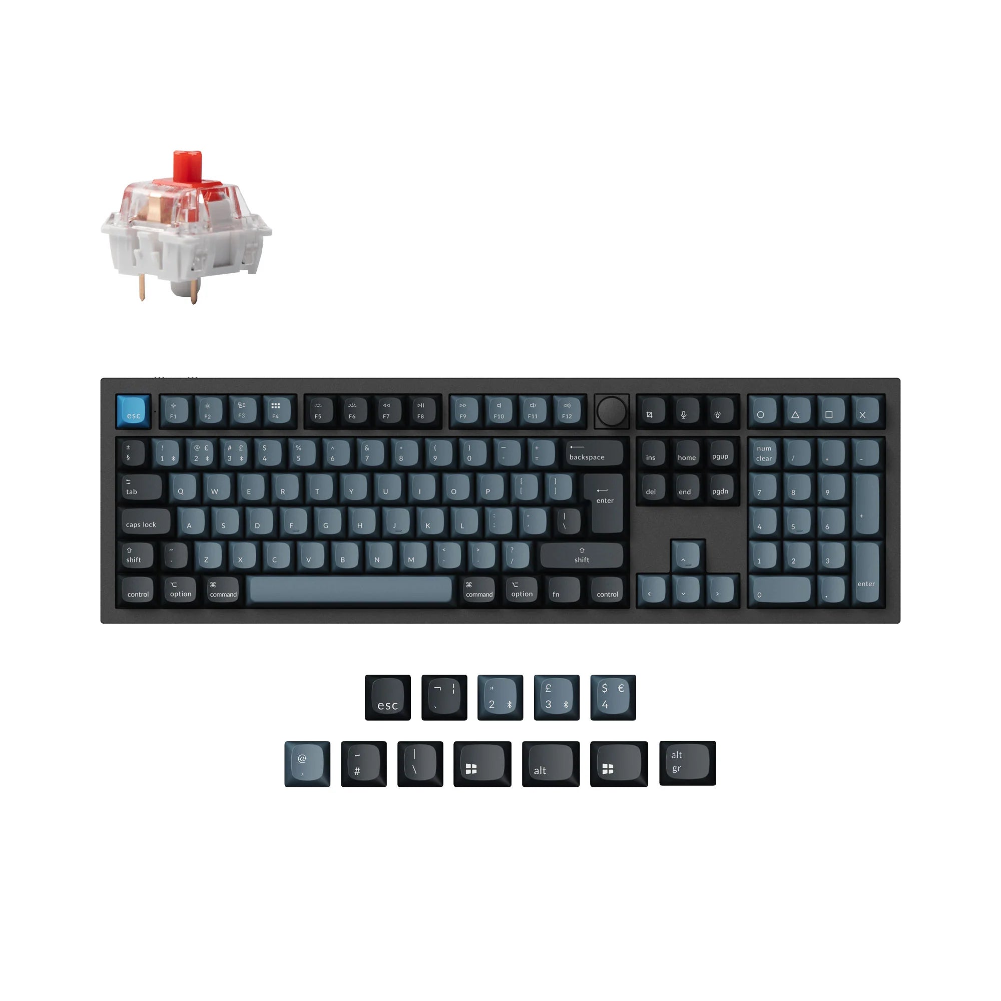 Keychron Q6 Pro QMK/VIA Wireless Custom Mechanical Keyboard ISO Layout - View 3