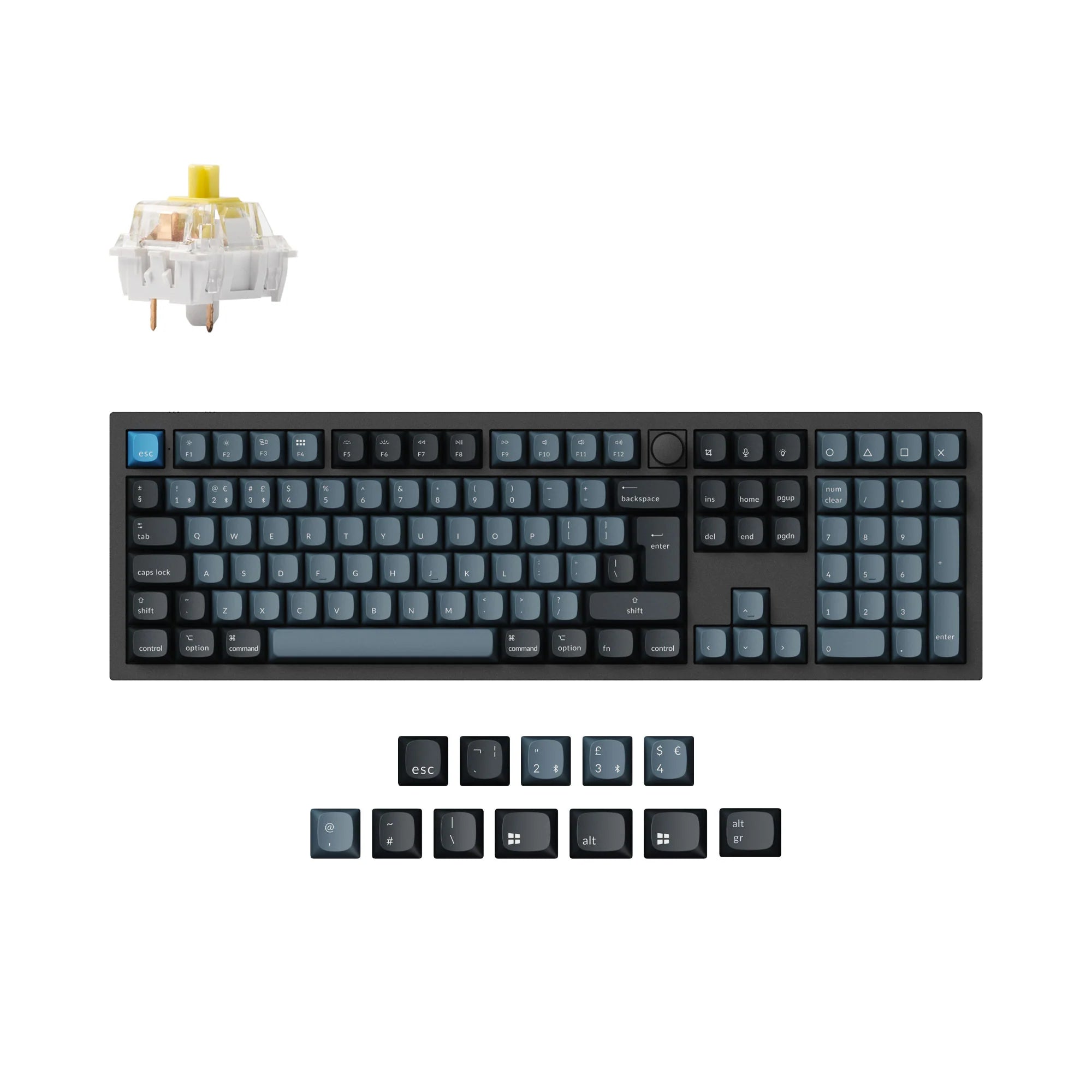 Keychron Q6 Pro QMK/VIA Wireless Custom Mechanical Keyboard ISO Layout - View 4