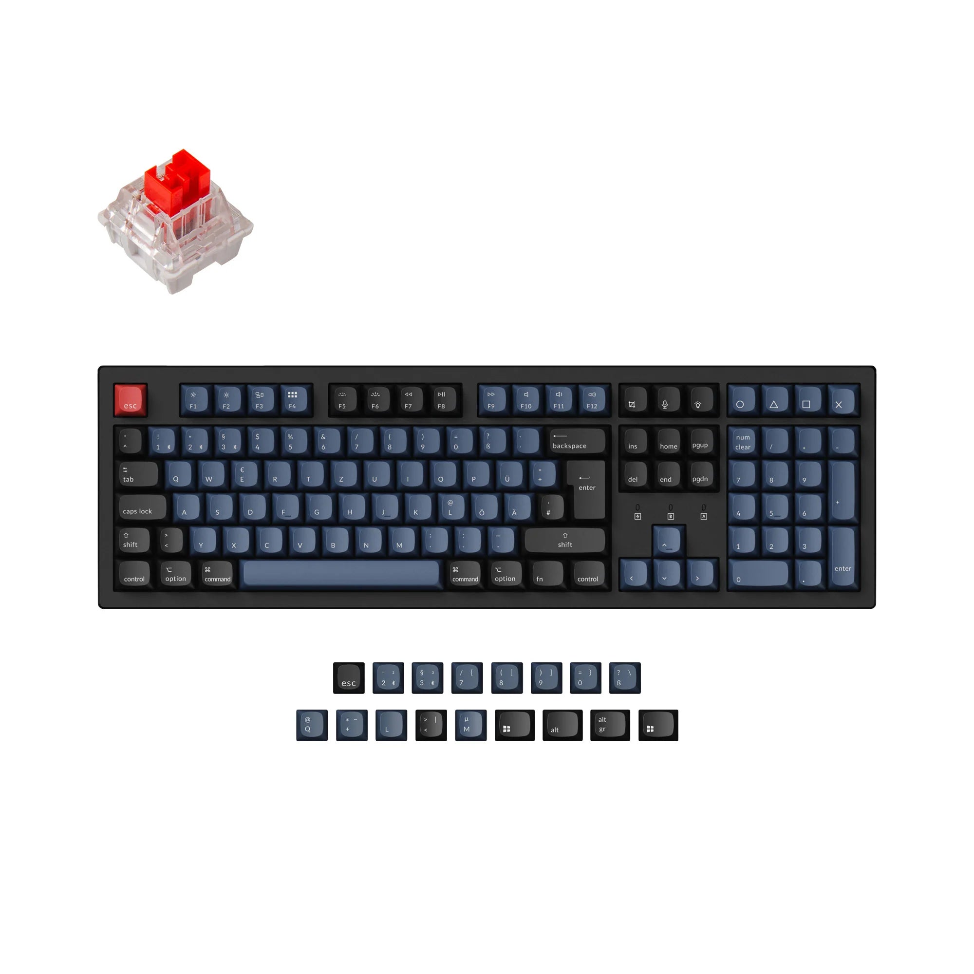 Keychron K10 Pro QMK/VIA Wireless Mechanical Keyboard ISO Layout Collection - View 3
