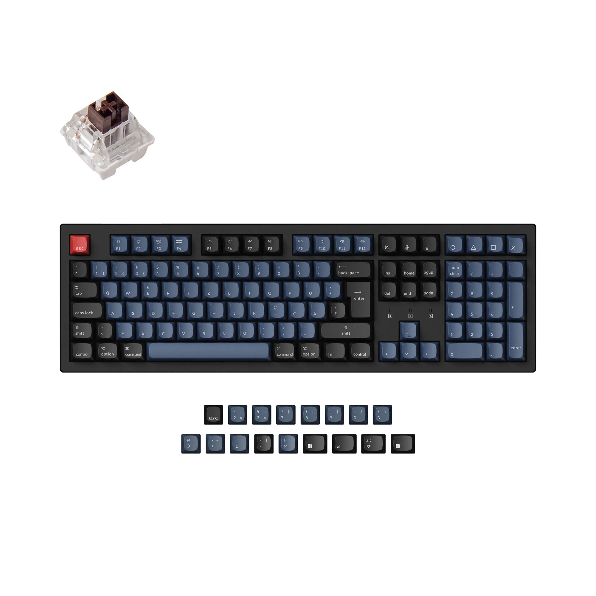 Keychron K10 Pro QMK/VIA Wireless Mechanical Keyboard ISO Layout Collection - View 4