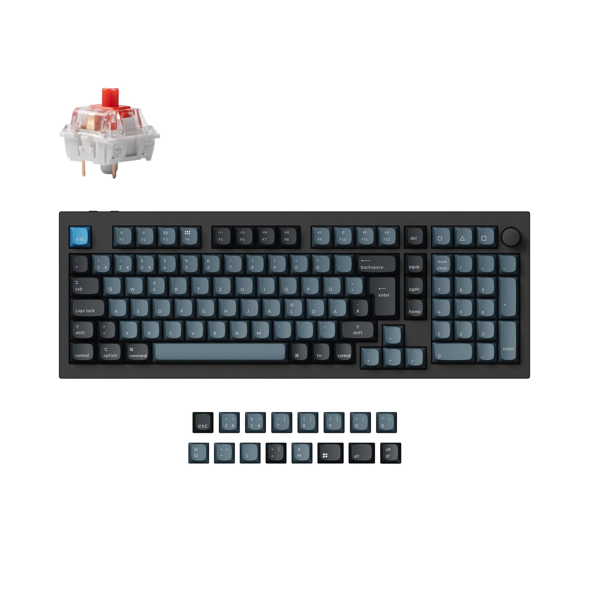 Keychron Q5 Pro QMK/VIA Wireless Custom Mechanical Keyboard ISO Layout