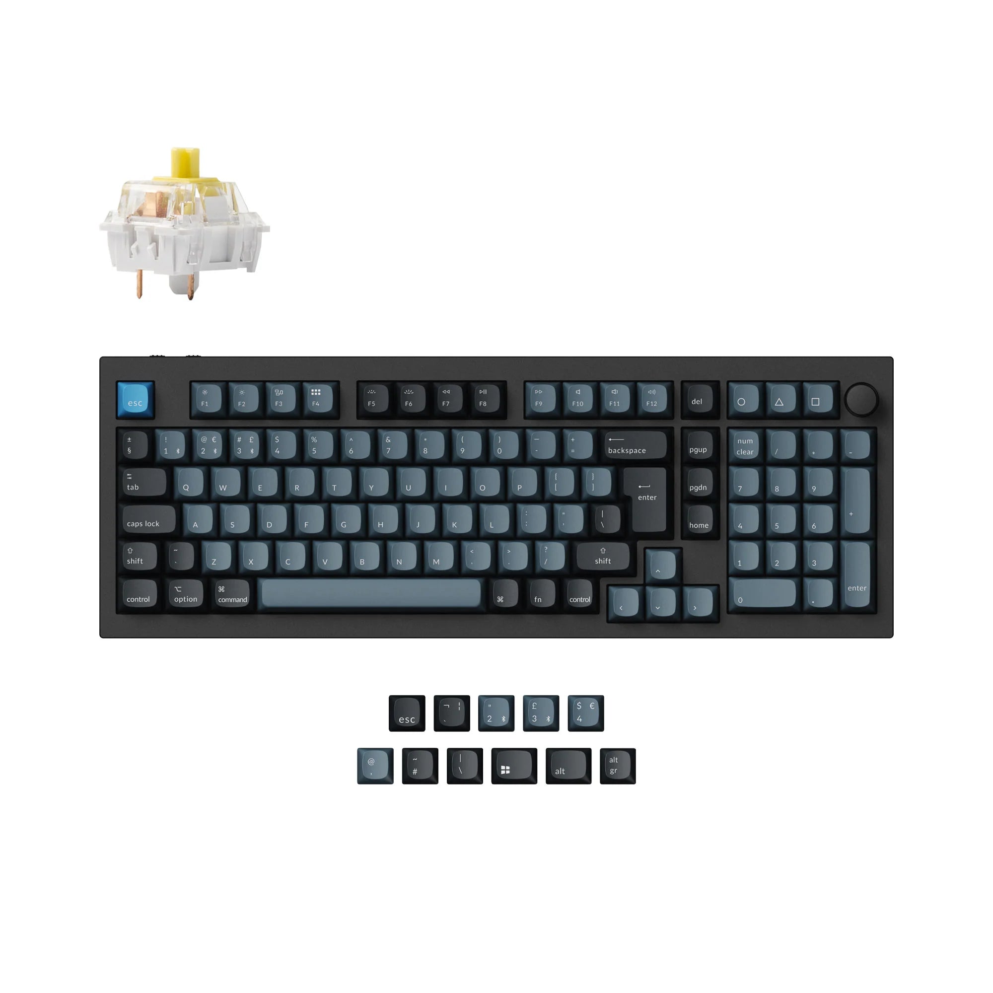 Keychron Q5 Pro QMK/VIA Wireless Custom Mechanical Keyboard ISO Layout - View 4