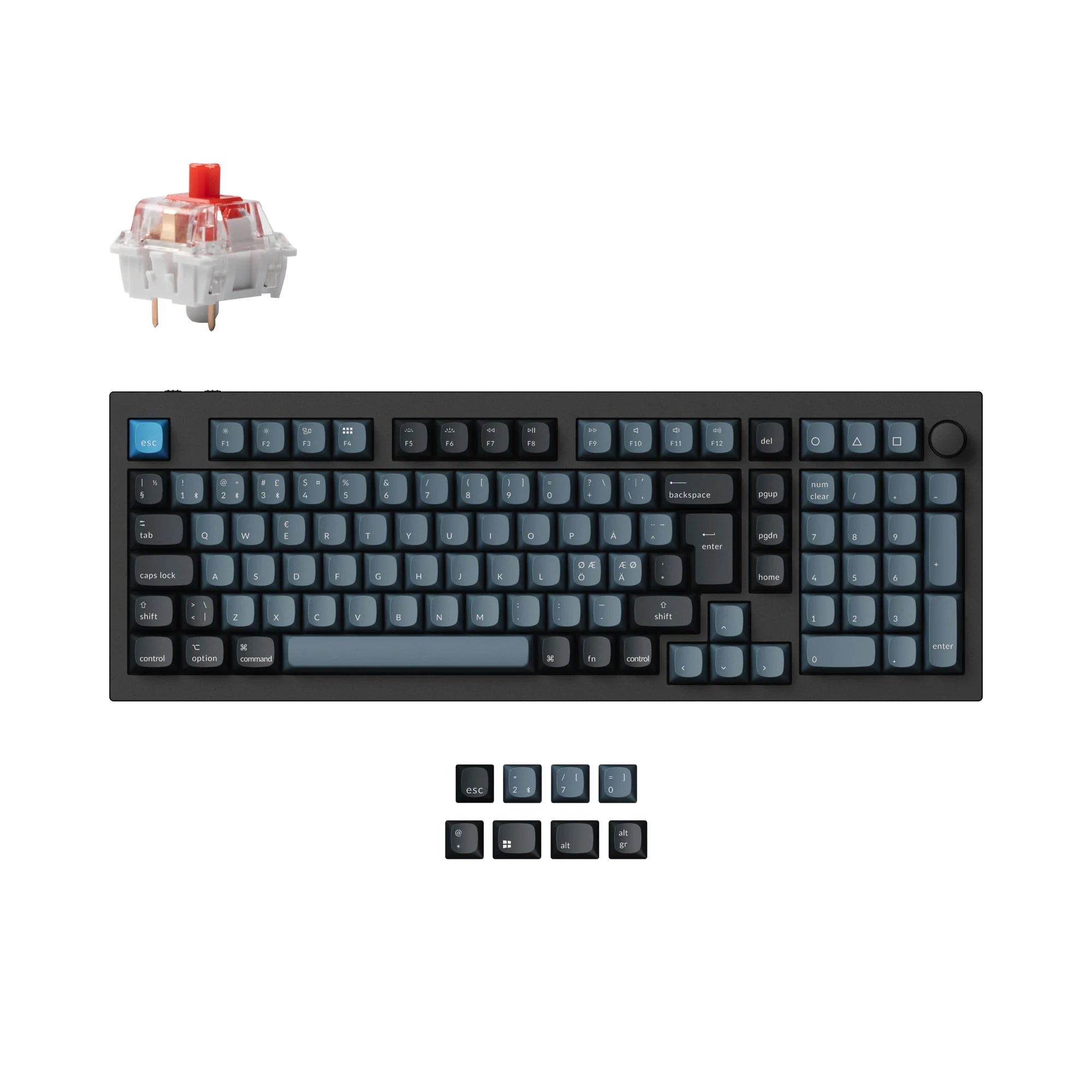 Keychron Q5 Pro QMK/VIA Wireless Custom Mechanical Keyboard ISO Layout - View 5