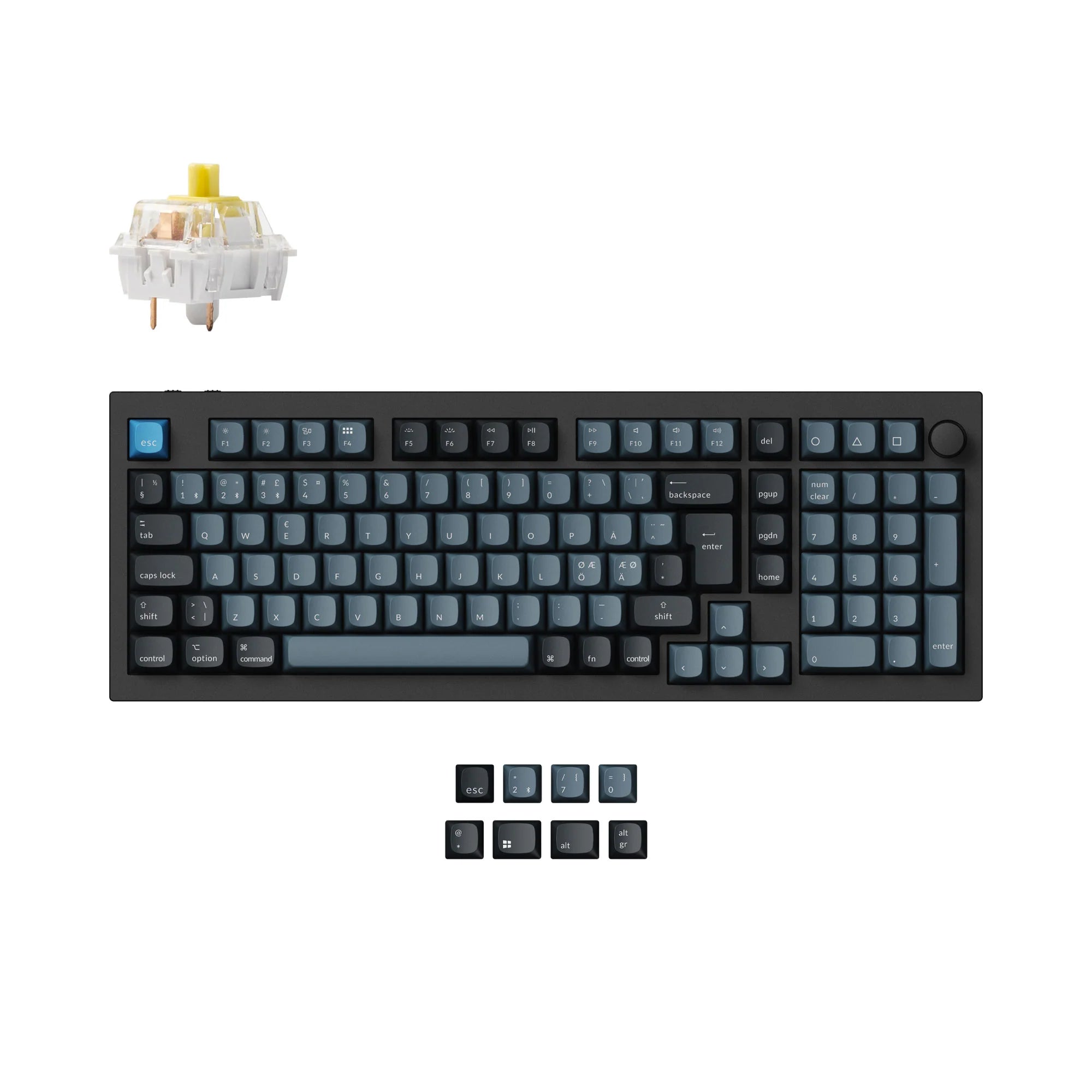 Keychron Q5 Pro QMK/VIA Wireless Custom Mechanical Keyboard ISO Layout - View 6