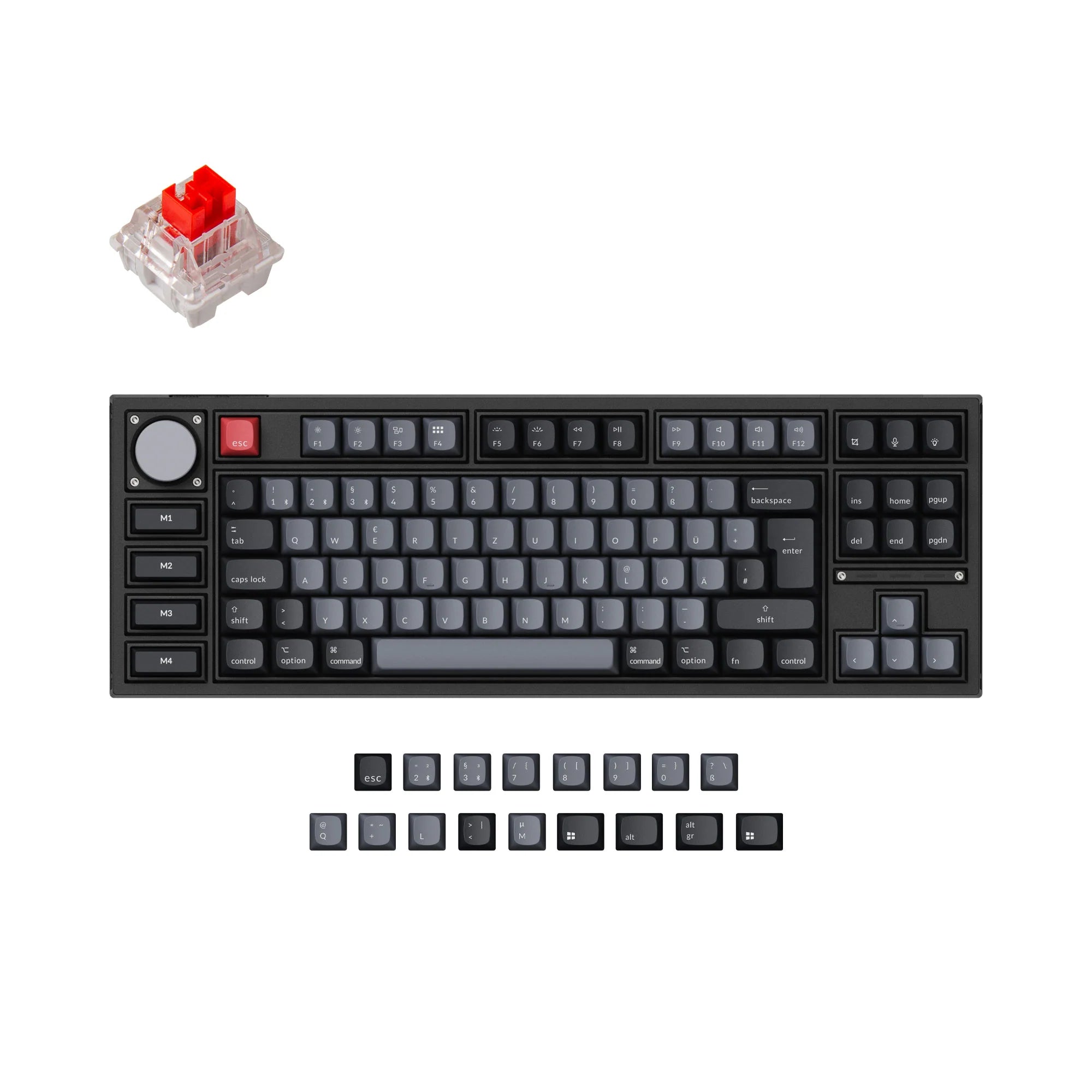 Keychron Q3 Pro QMK/VIA Wireless Custom Mechanical Keyboard ISO Layout