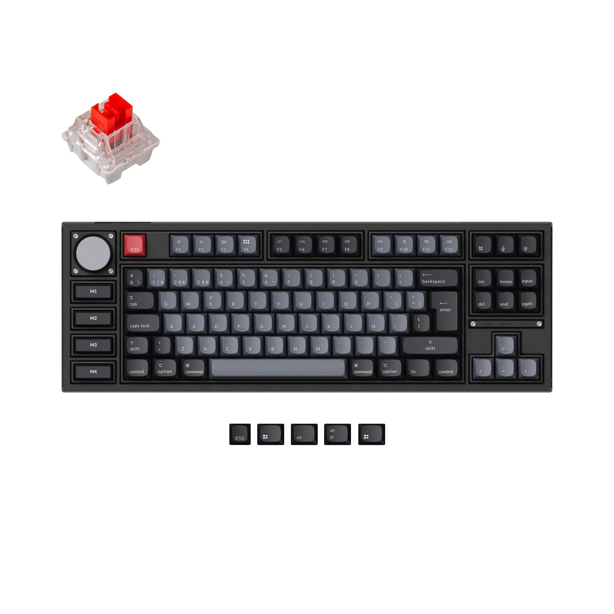 Keychron Q3 Pro QMK/VIA Wireless Custom Mechanical Keyboard ISO Layout - View 5
