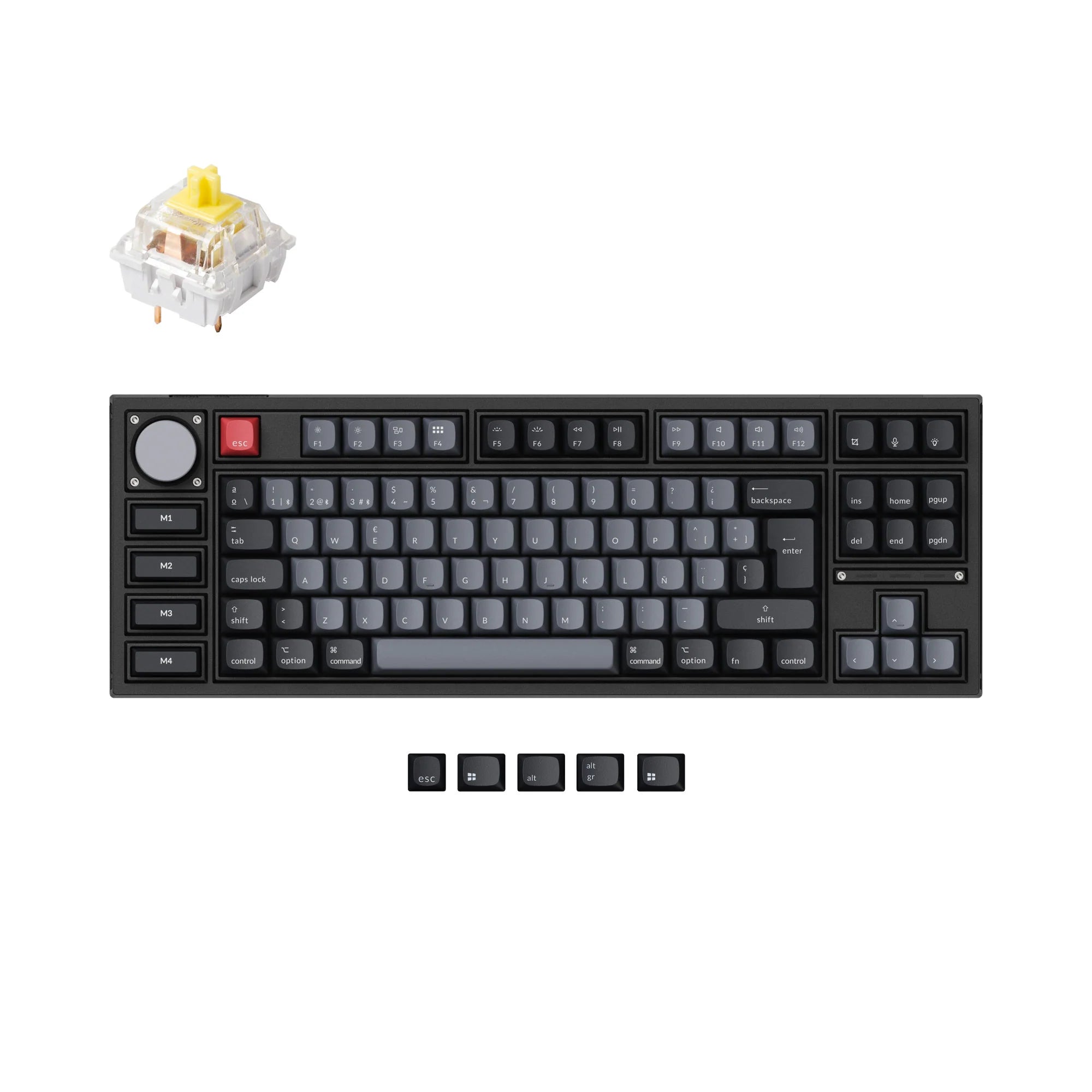 Keychron Q3 Pro QMK/VIA Wireless Custom Mechanical Keyboard ISO Layout - View 6