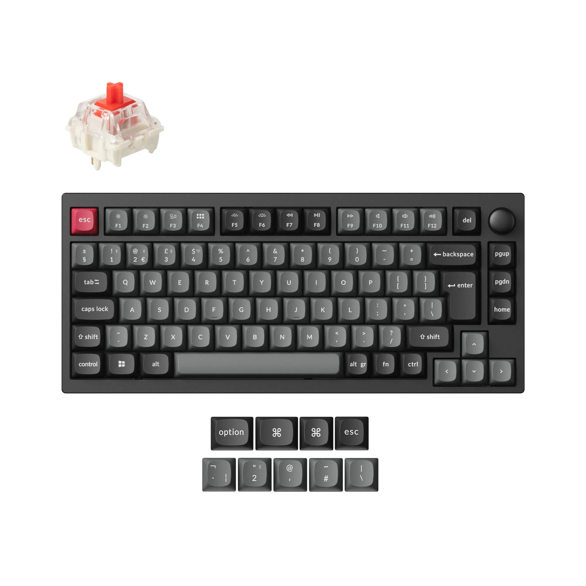 Lemokey P1 QMK Wireless Custom Mechanical Keyboard ISO Layout Collection - View 4