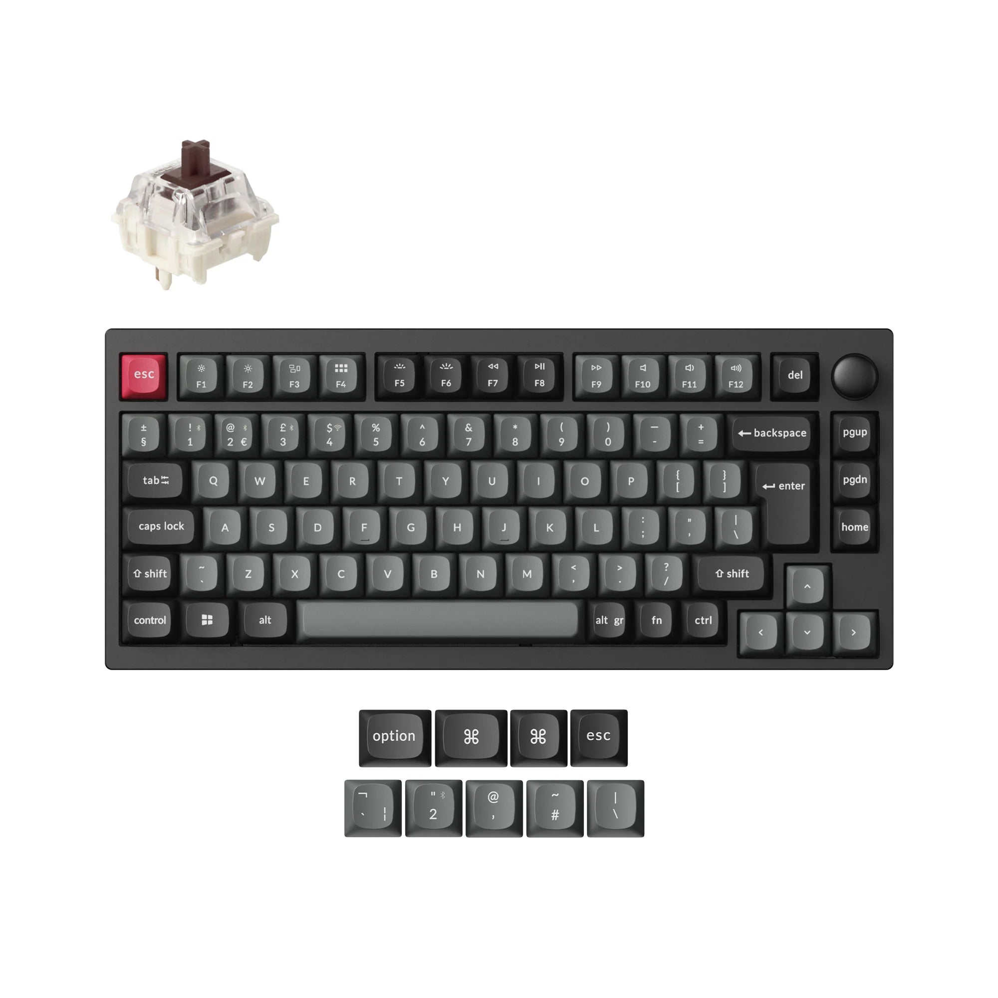 Lemokey P1 QMK Wireless Custom Mechanical Keyboard ISO Layout Collection - View 5