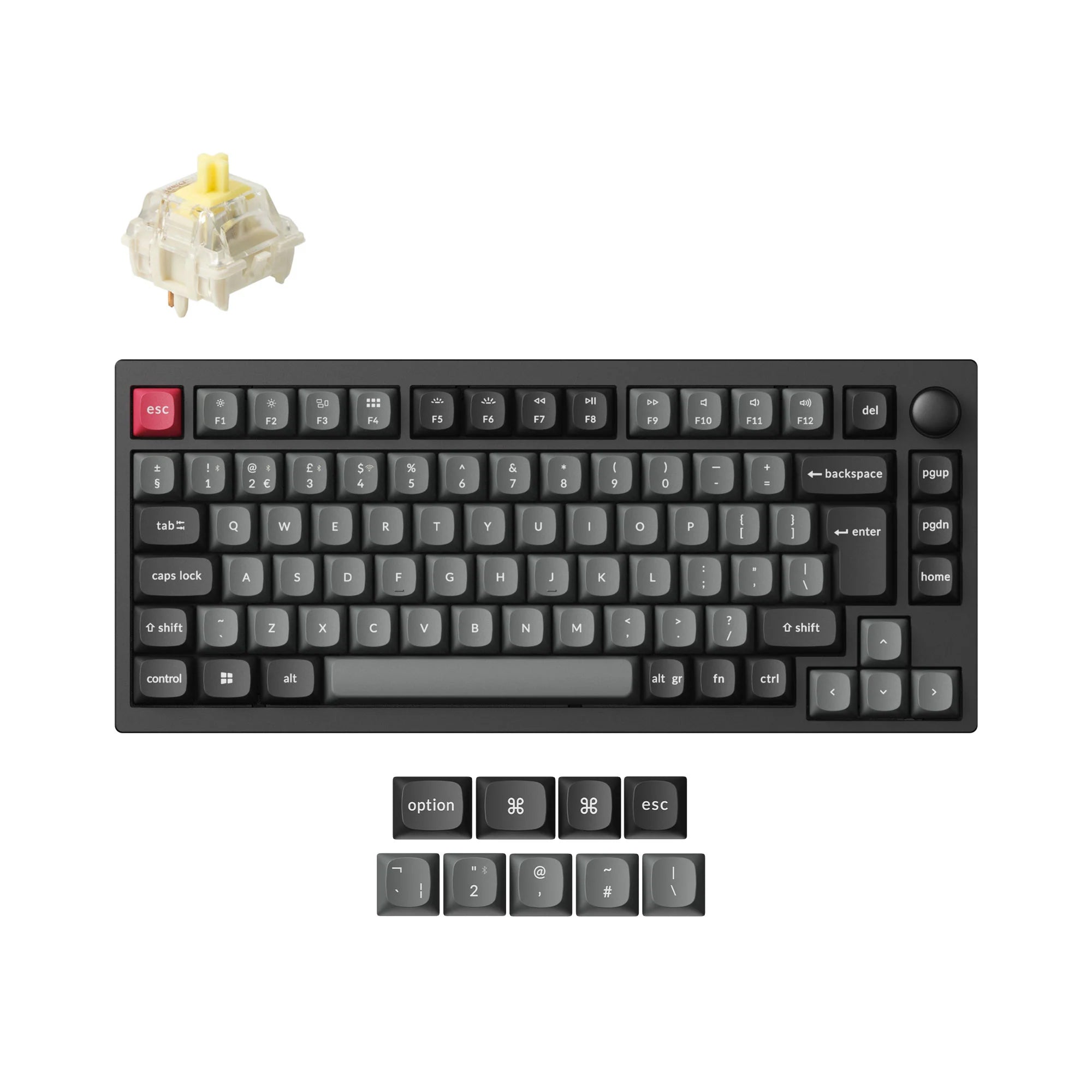 Lemokey P1 QMK Wireless Custom Mechanical Keyboard ISO Layout Collection - View 6