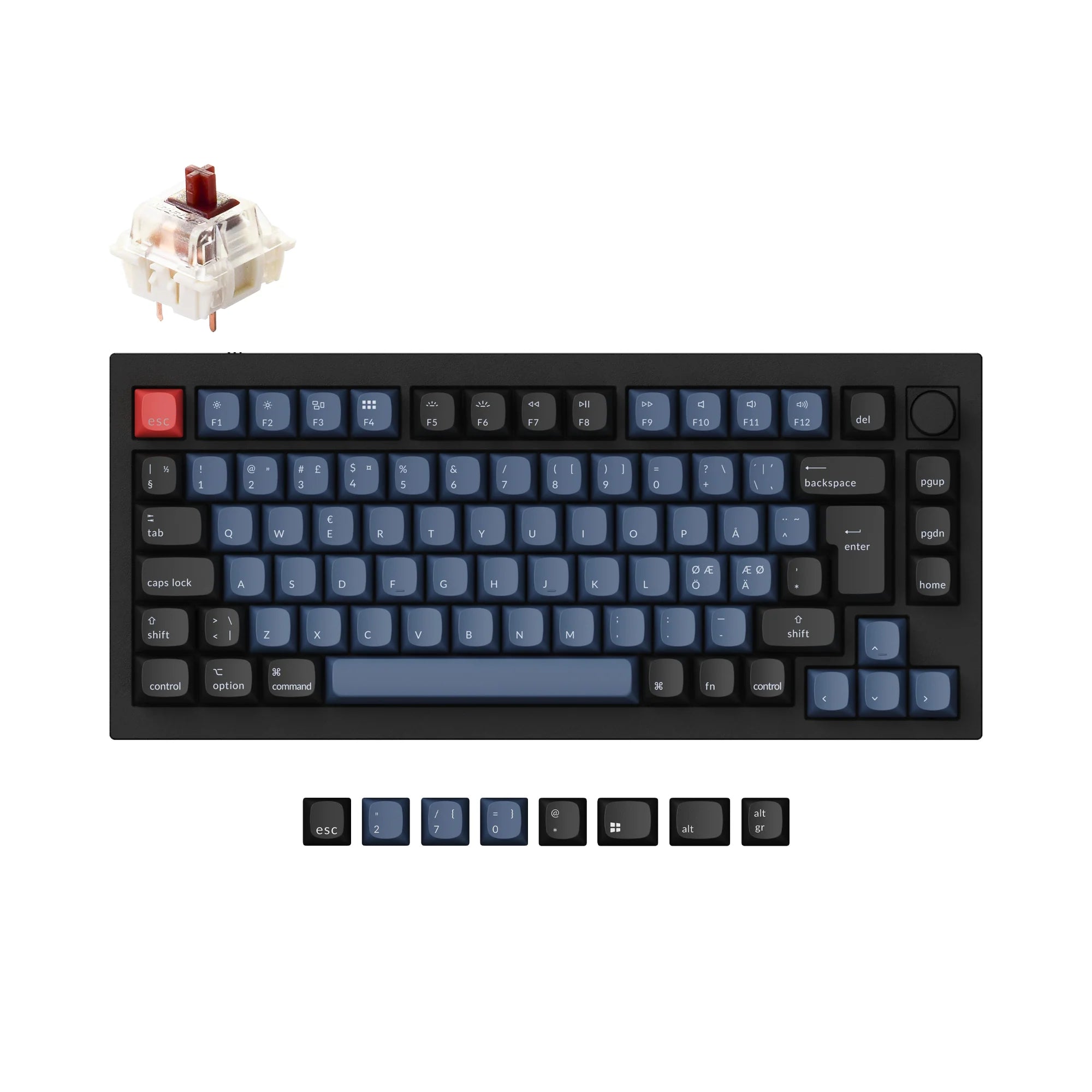 Keychron Q1 QMK Custom Mechanical Keyboard ISO Layout Collection - View 6