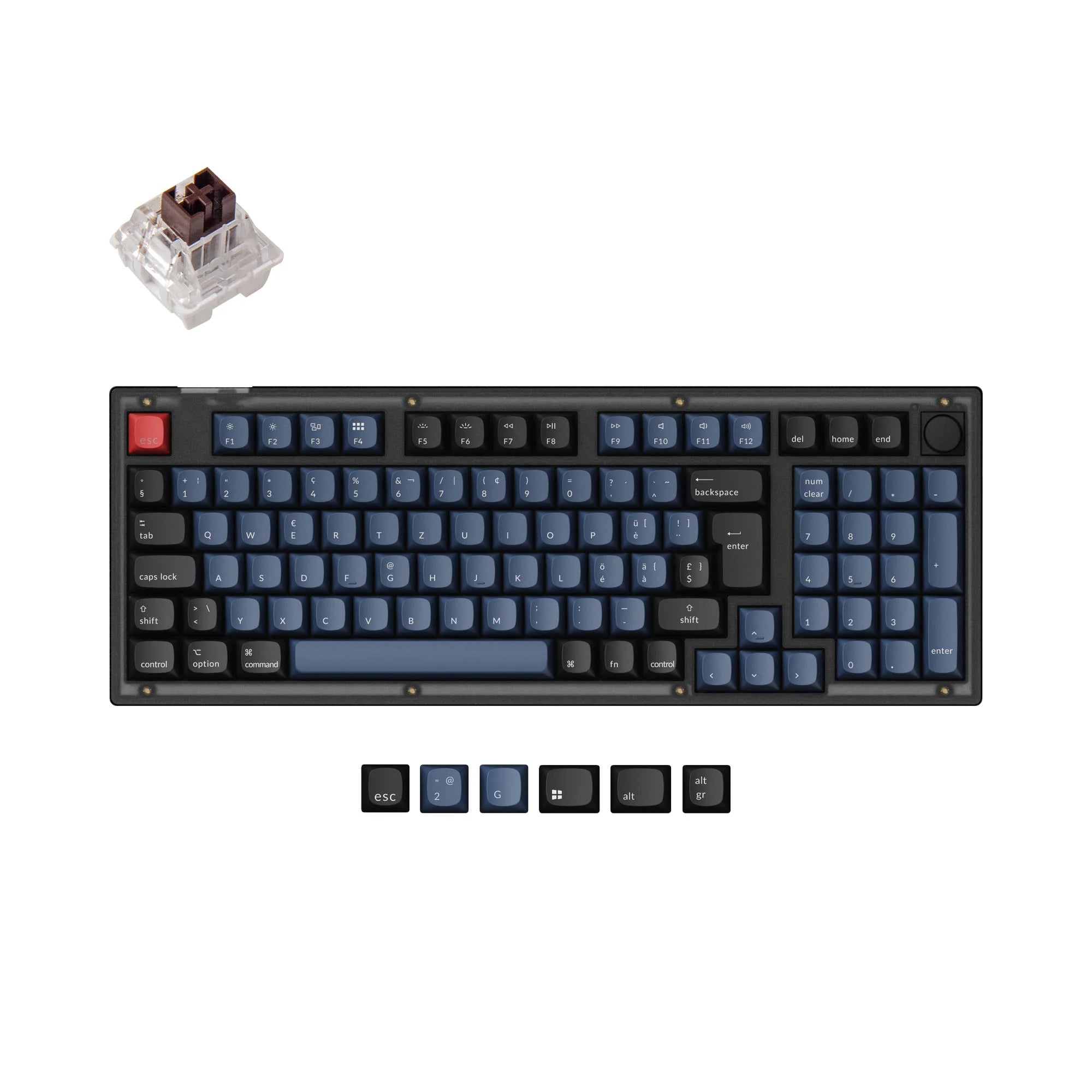 Keychron V5 QMK Custom Mechanical Keyboard ISO Layout Collection - View 4
