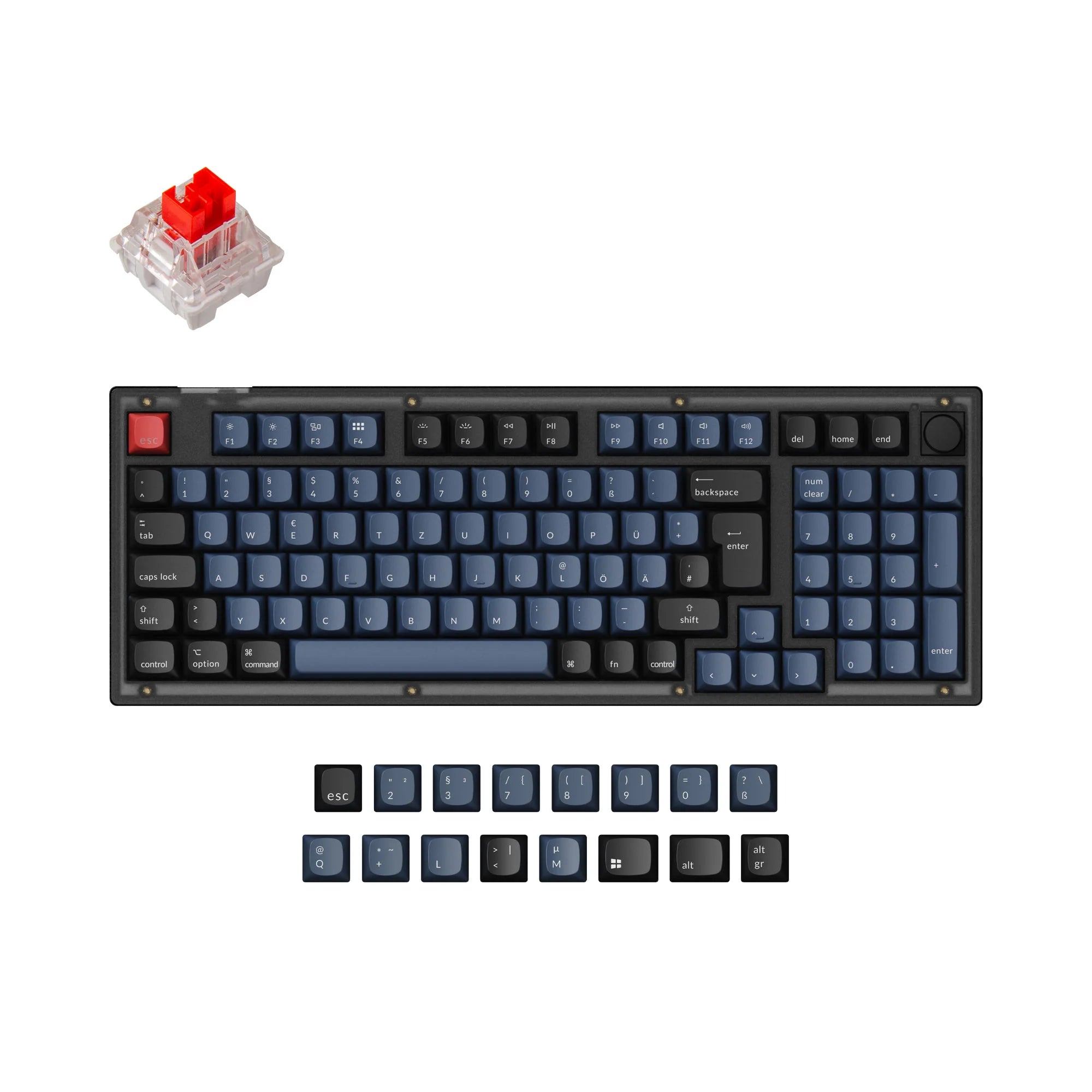 Keychron V5 QMK Custom Mechanical Keyboard ISO Layout Collection - View 5