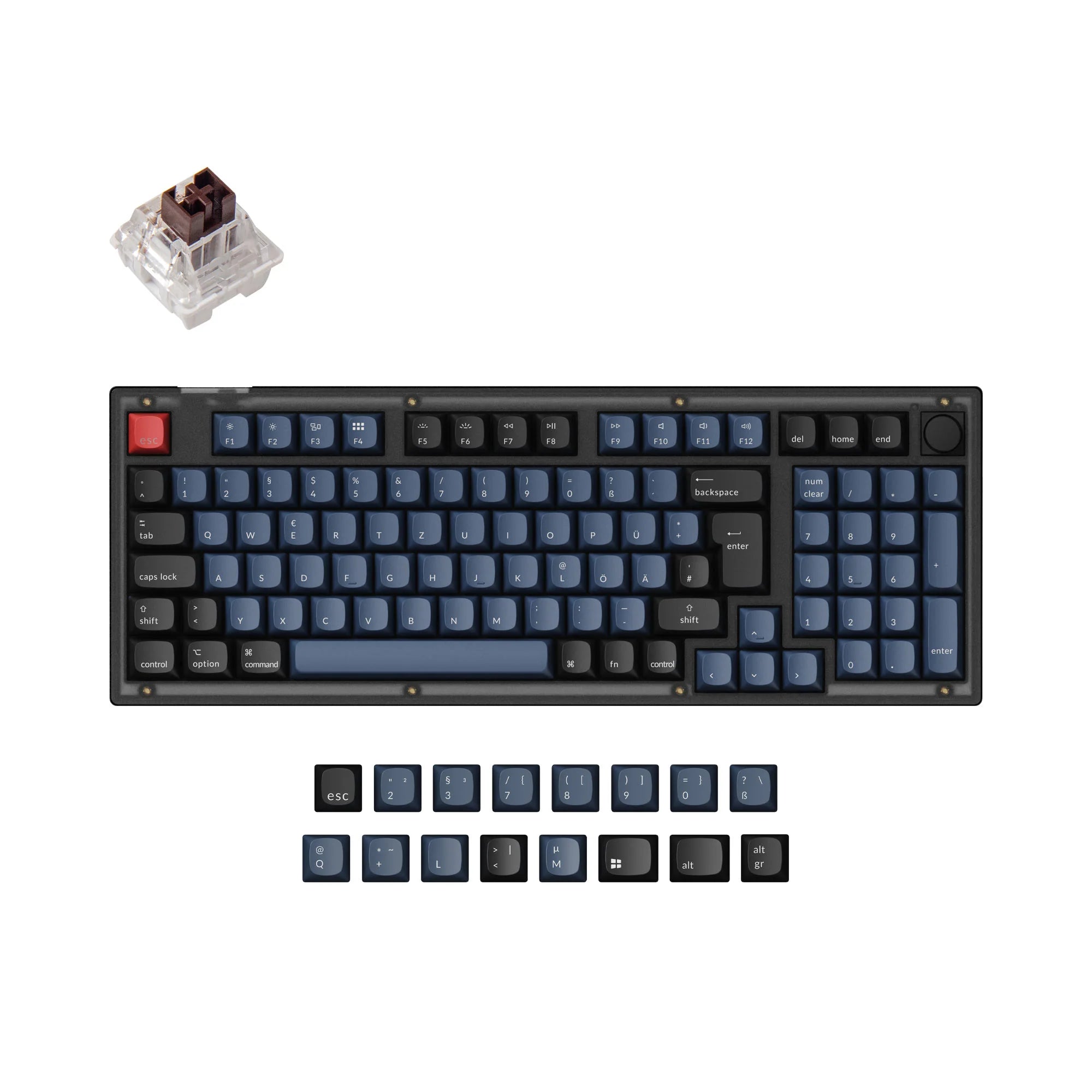 Keychron V5 QMK Custom Mechanical Keyboard ISO Layout Collection - View 6