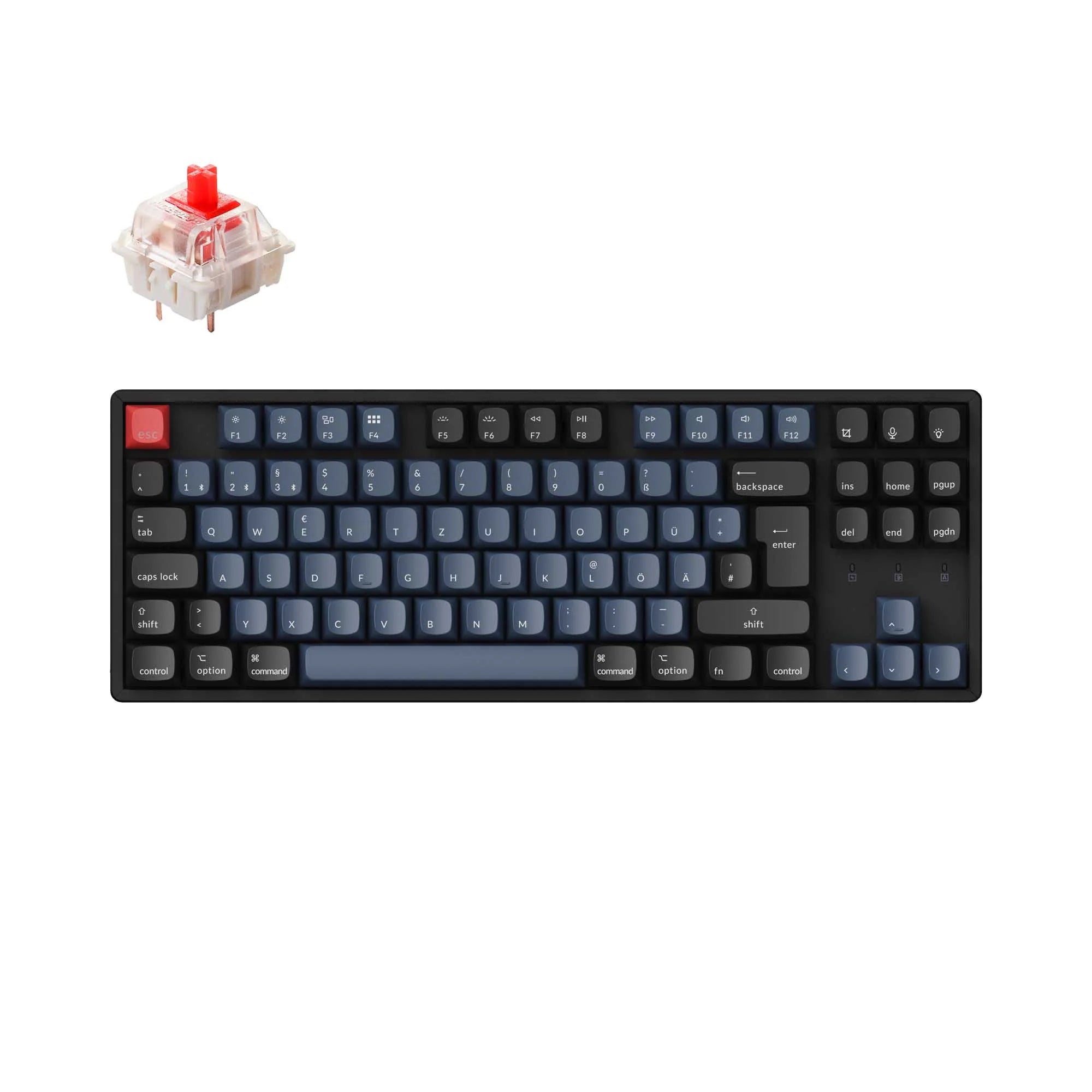 Keychron K8 Pro QMK/VIA Wireless Mechanical Keyboard ISO Layout Collection - View 3