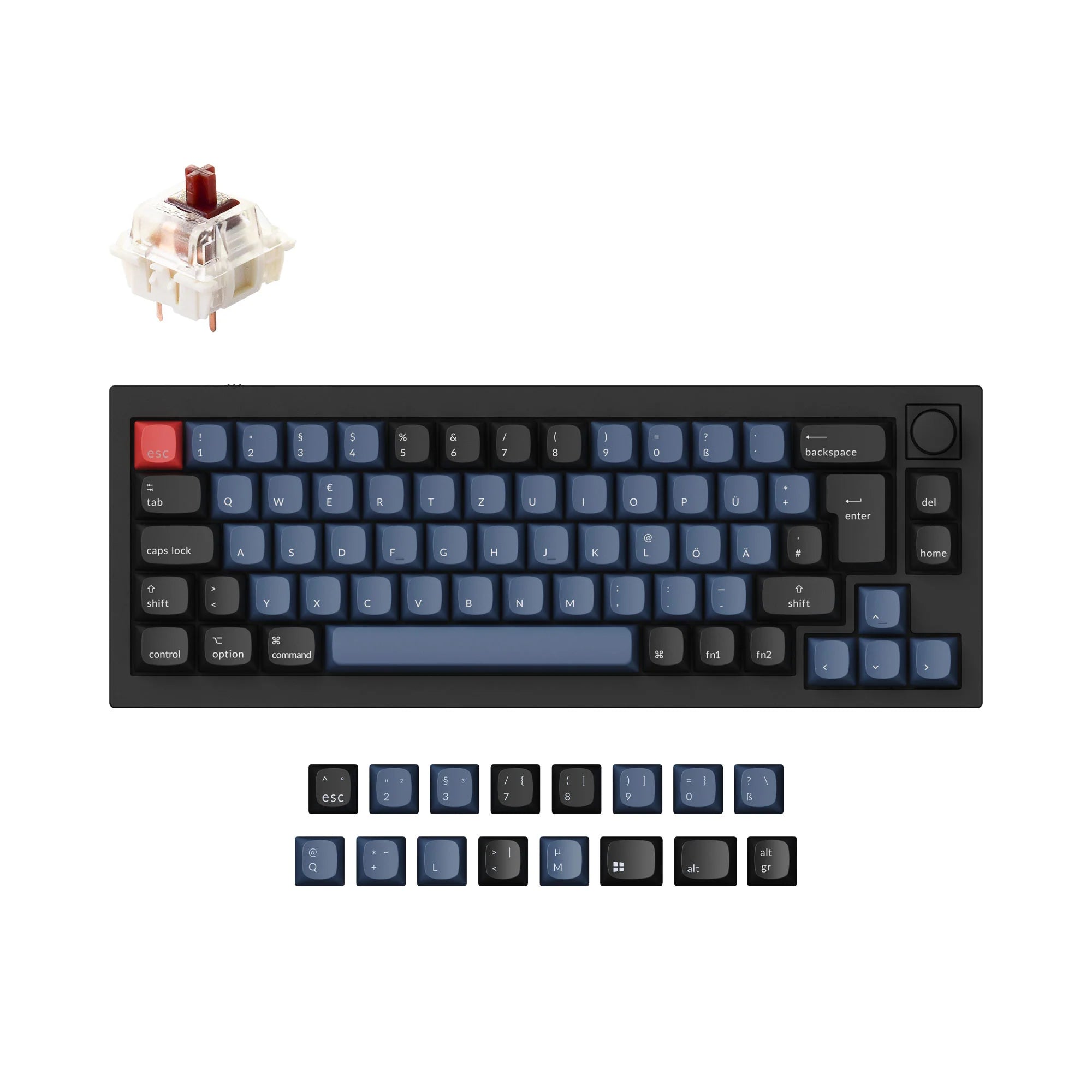 Keychron Q2 QMK Custom Mechanical Keyboard ISO Layout Collection - View 2